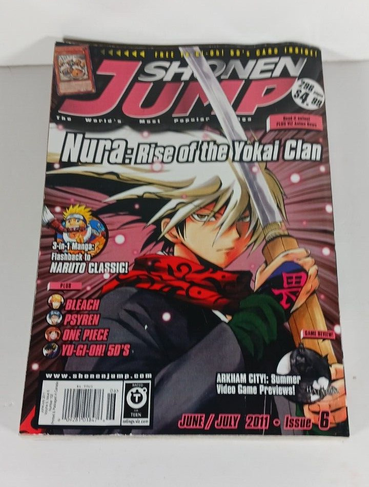 Shonen Jump Manga Magazine Volume 9 Issue 6 June/July 2011 with Card