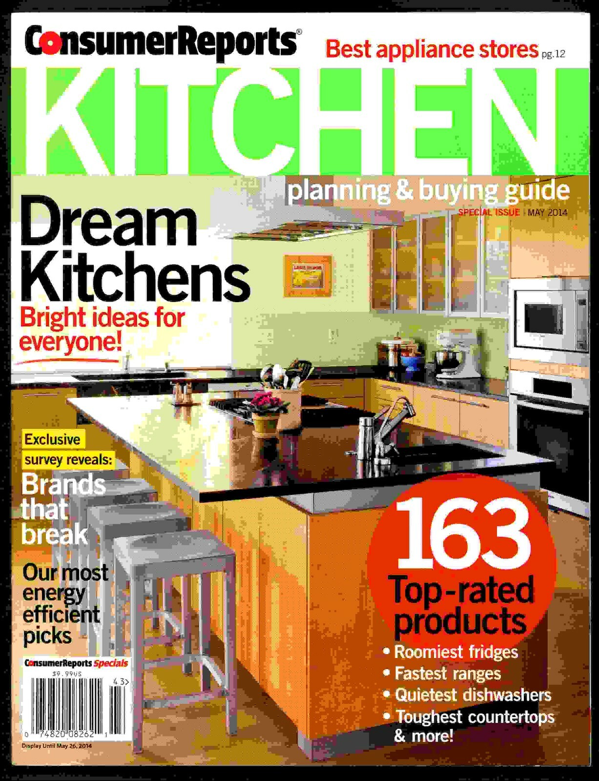 Consumer Reports Kitchen Planning & Buying Guide 2014 – $10 Retail -163 Products