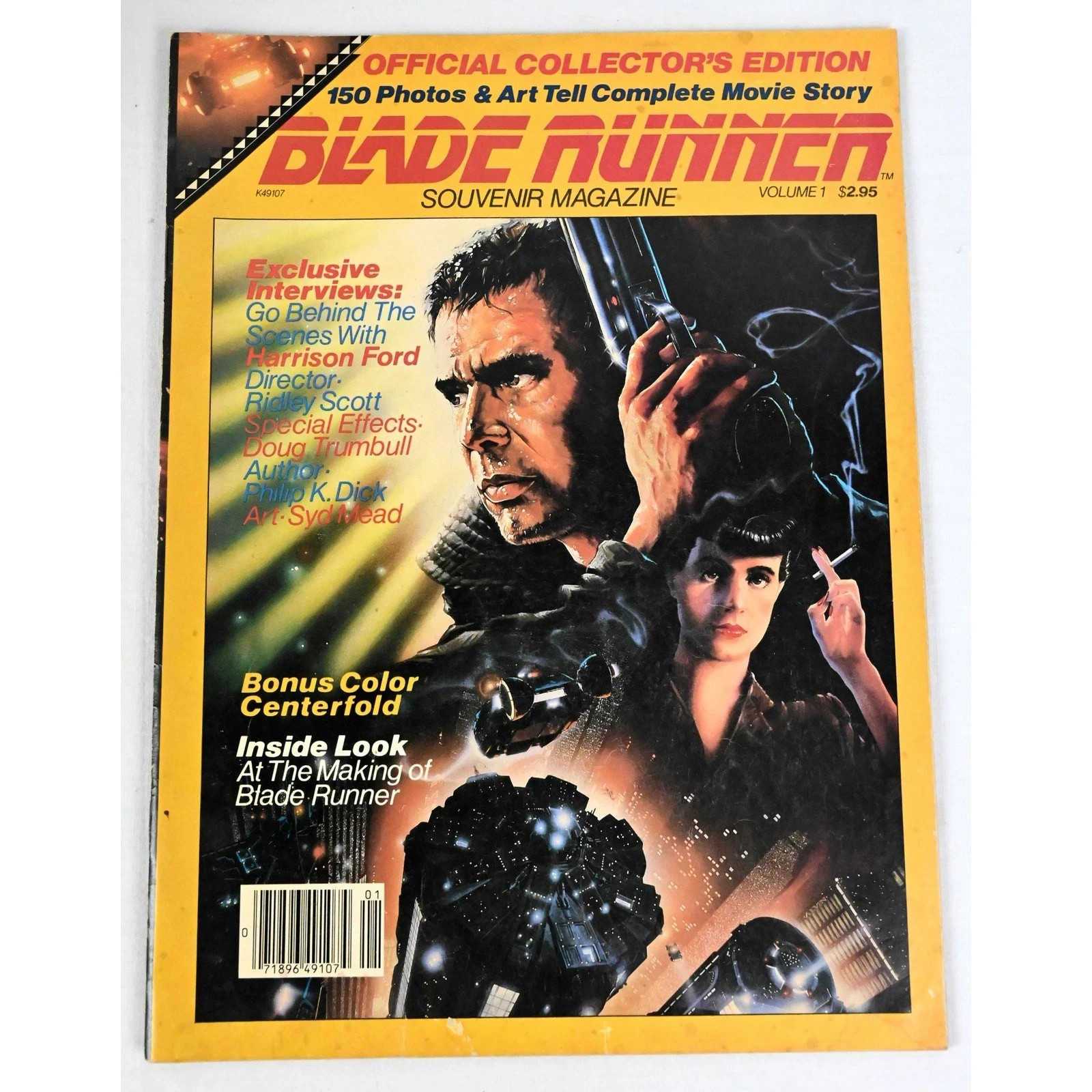 BLADE RUNNER Souvenir Magazine Official Collector’s Edition
