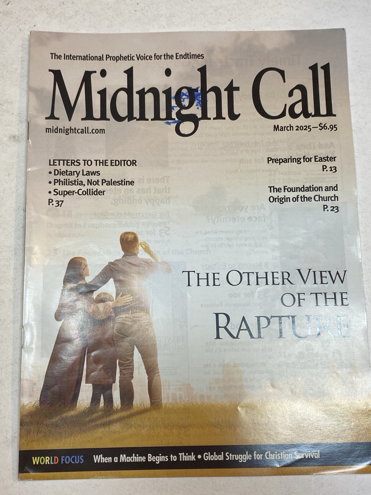 Midnight Call Magazine Mar 2025 Bible Other View of Rapture Easter Origin Church