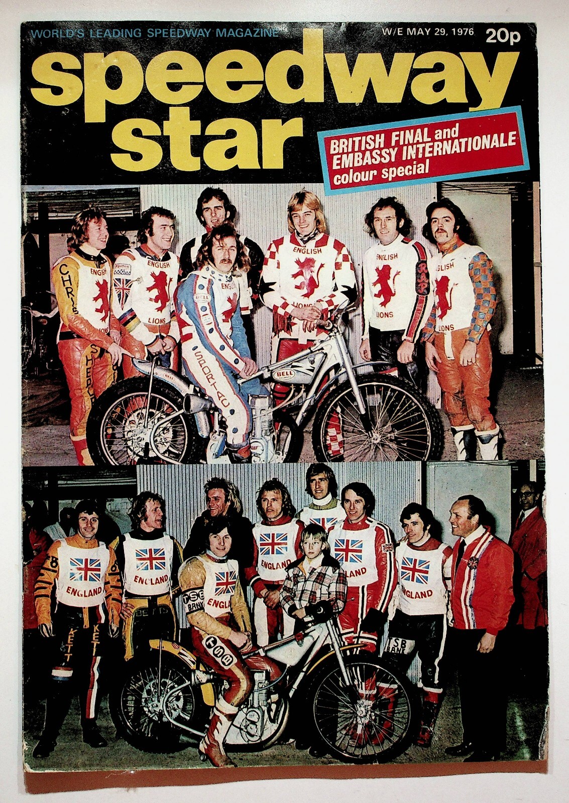 1976 May 29 Speedway Star Motorcycle Racing United Kingdom England Magazine