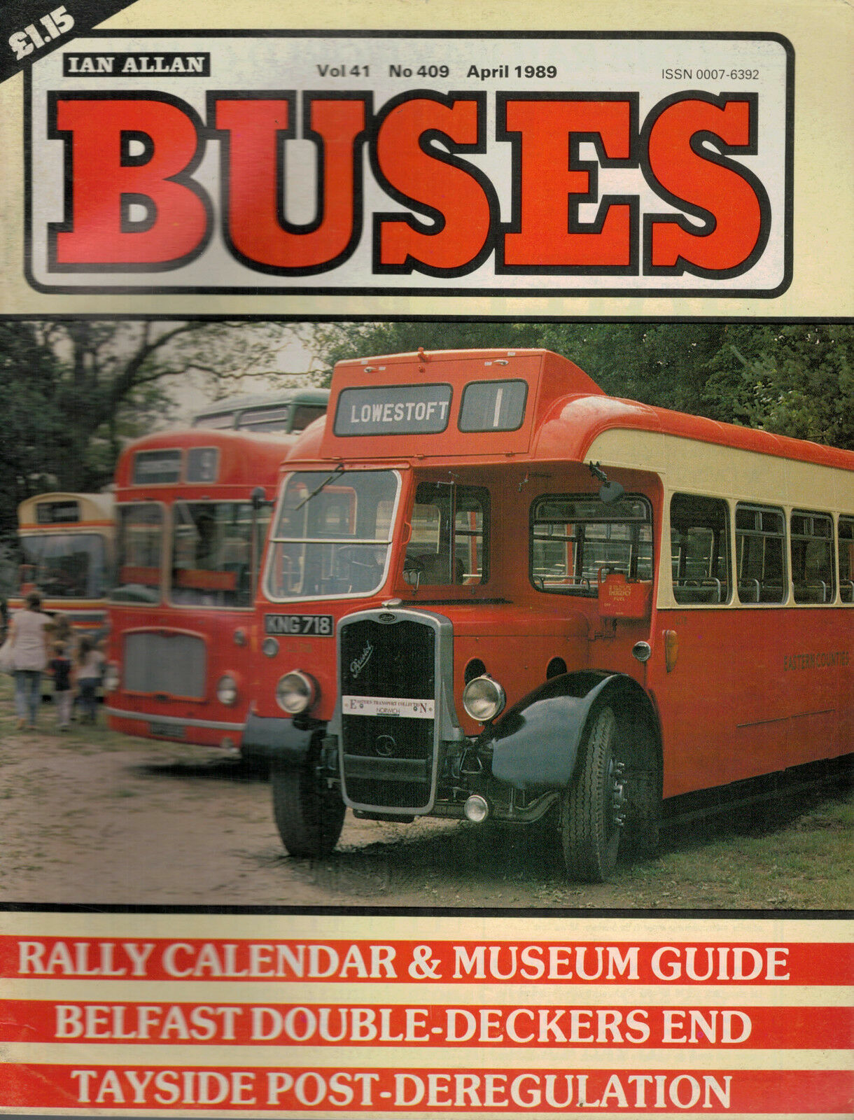 Buses Magazine 1989 April 409 Belfast Double Deckers End DiPTAC VRT 3073F