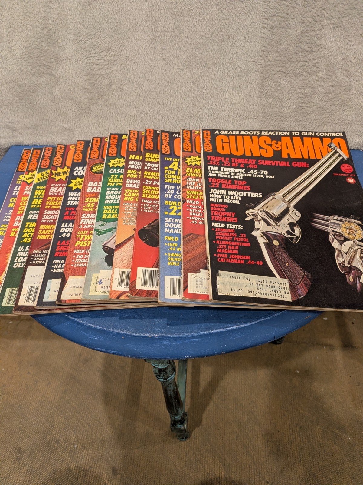 Vintage Guns And Ammo Magazines 1978 12 Issues Complete Year