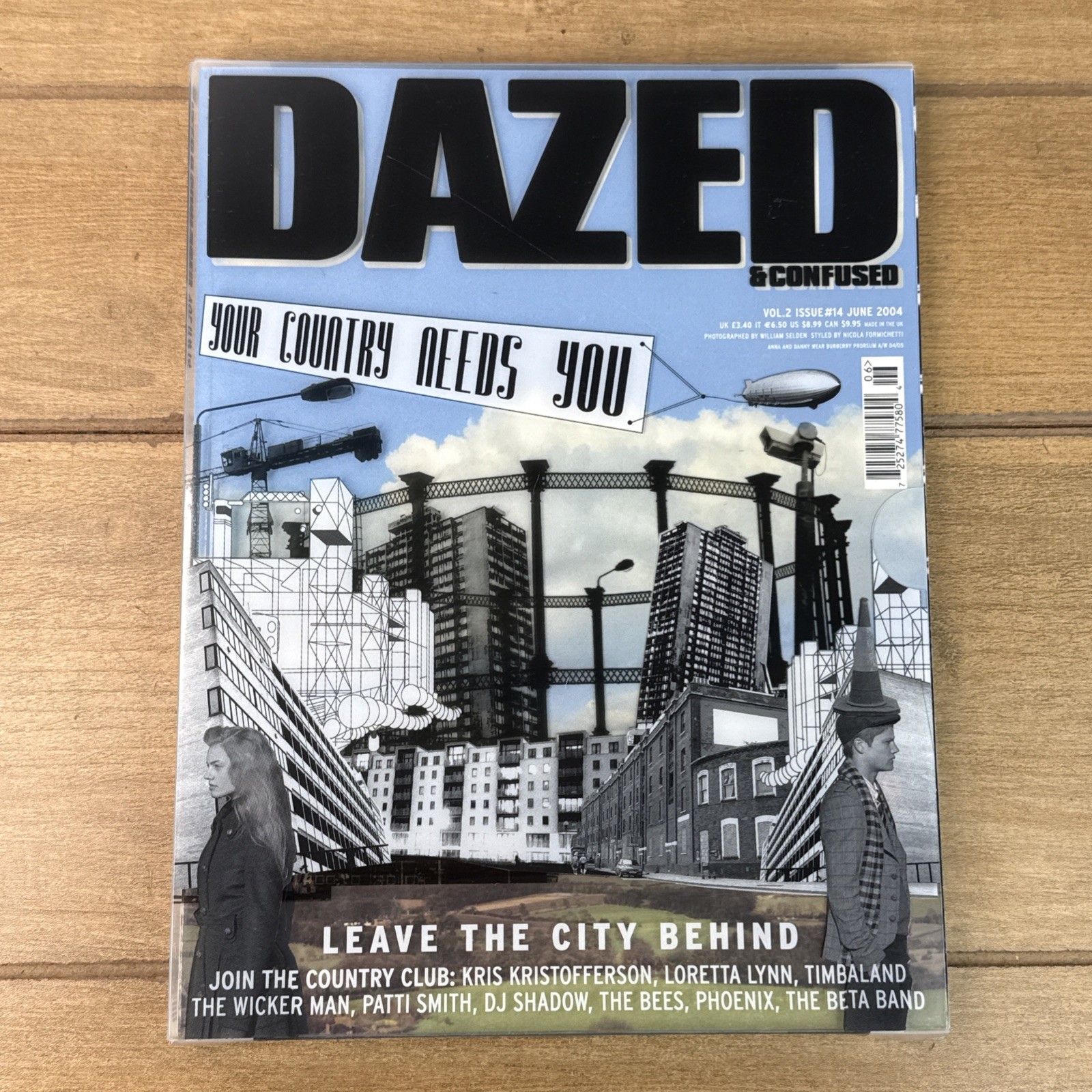Dazed & Confused Magazine June 2004 #14 Vol 2 Loretta Lynn, Kris Kristofferson