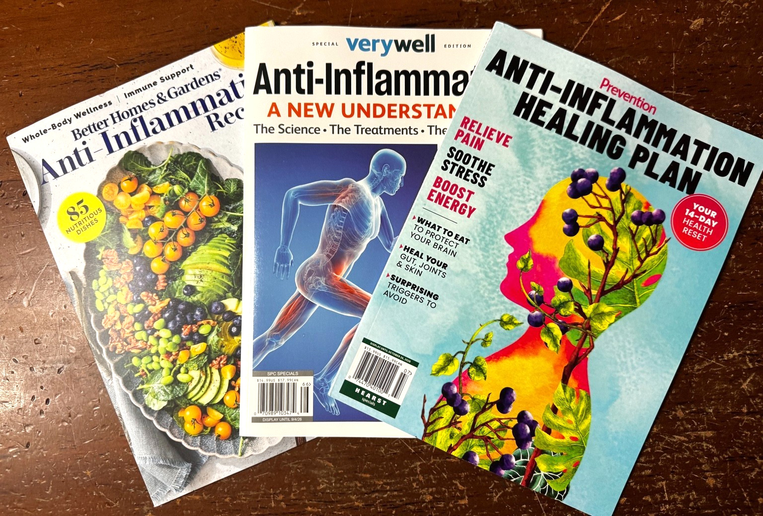 Anti Inflammation 3 Magazine Bundle Healing Plan Recipes Wellness System NEW