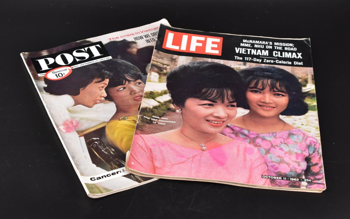 1963 Saturday Evening Post & Look 2 Issues Crisis in Vietnam, Mme Nhu & Daughter