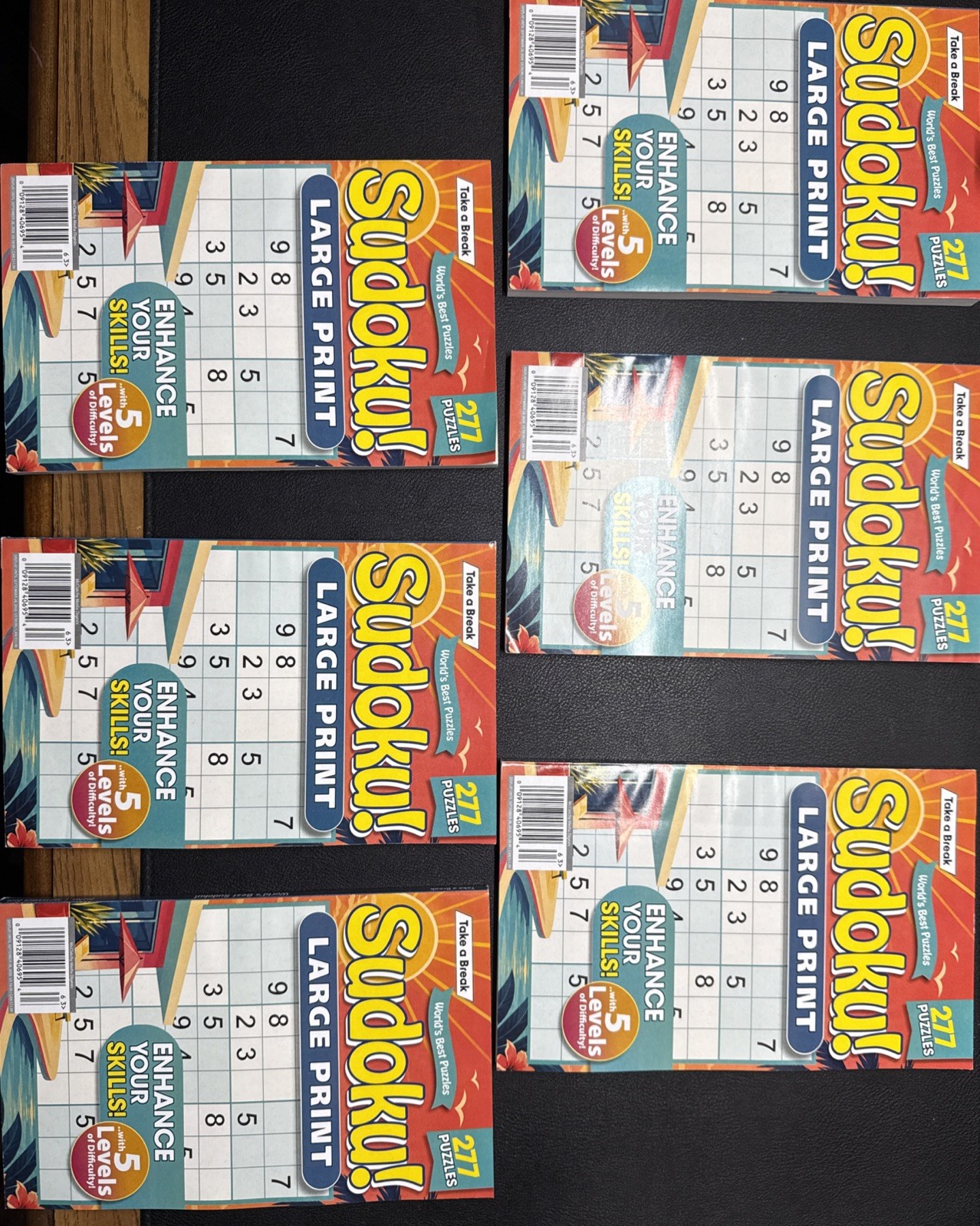 6 Sudoku ! Puzzle Game Book Magazines From Take A Break Books Puzzles Lot!