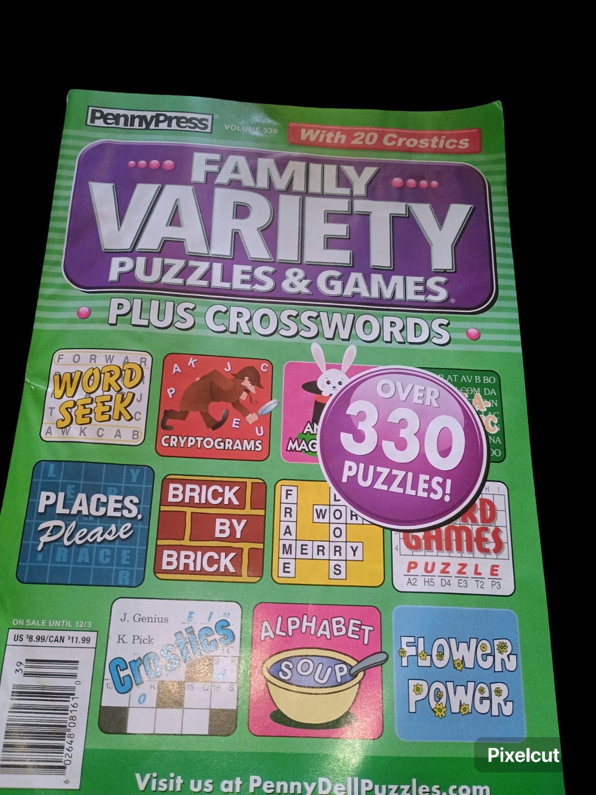 Variety Puzzles Games Penny Press Family Magazine Plus Crosswords Volume 339