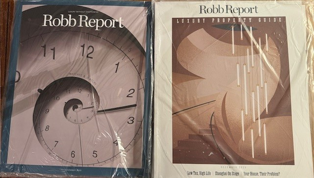 4 ISSUES: Robb Report Feb 2026 Car of Year, Nov2025 Watches&Jewelry,Dec25/Jan26