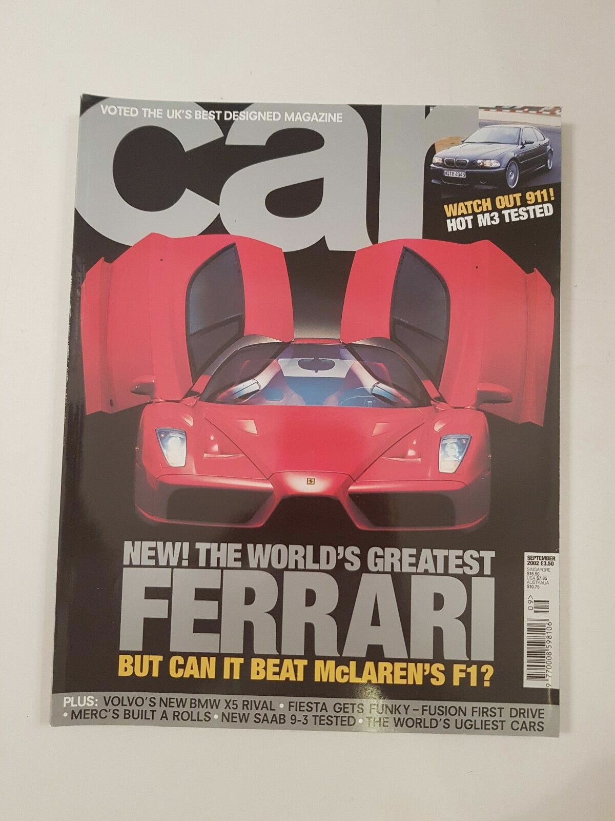 CAR Magazine September 2002 Retro Car Magazine 2000s