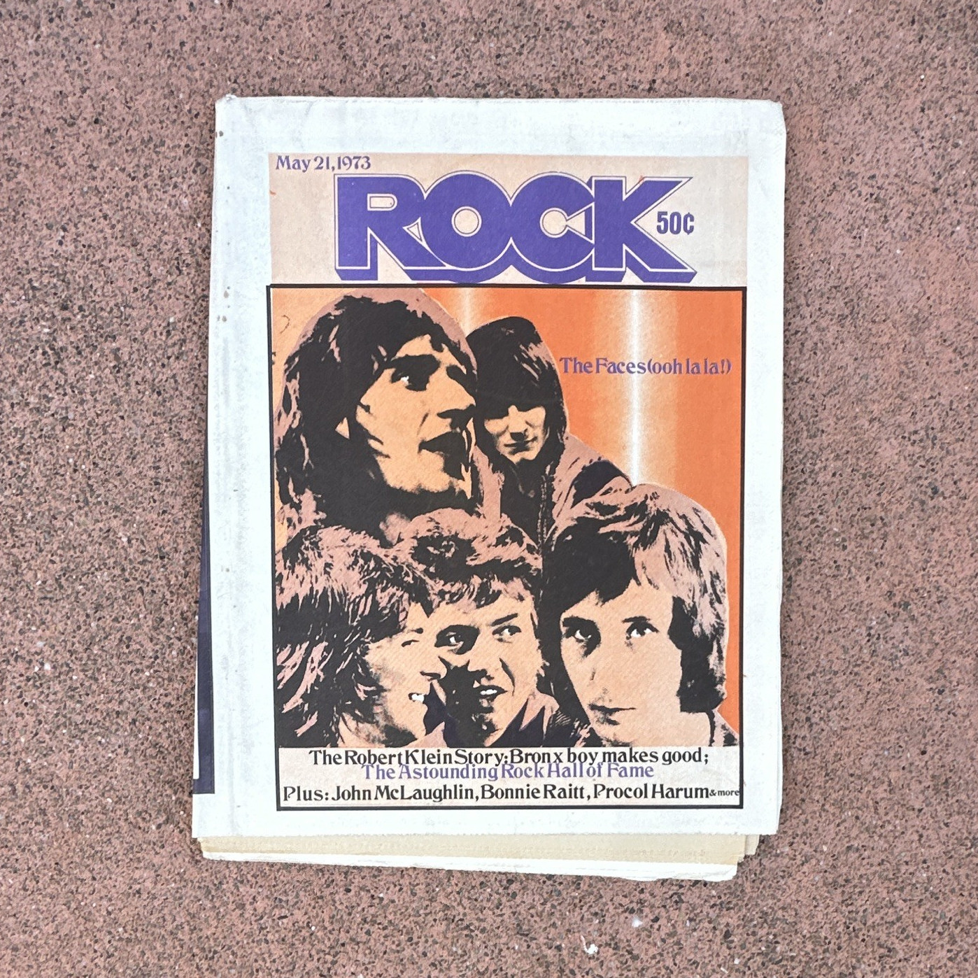 ROCK Magazine May 1973 Illustrated Music Rock The Faces John McLaughlin