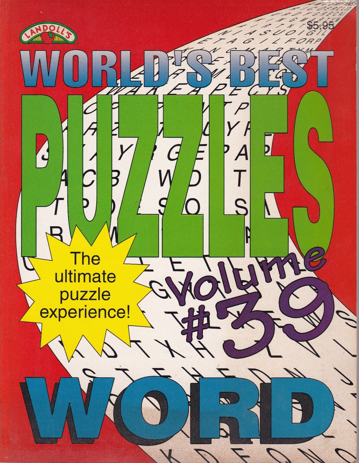 World’s Best Puzzles Vol. #39 (1994 Paperback) Vintage Word Search