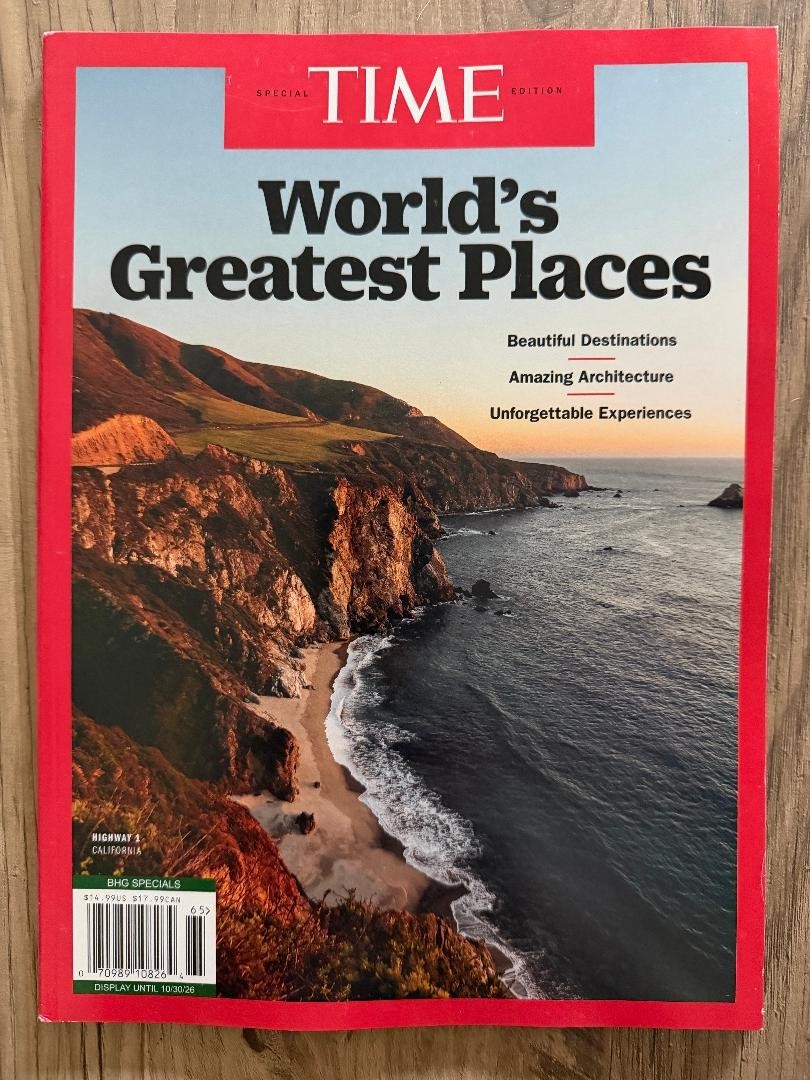 2026 WORLD’S GREATEST PLACES Time Magazine SPECIAL EDITION Unforgettable AMAZING
