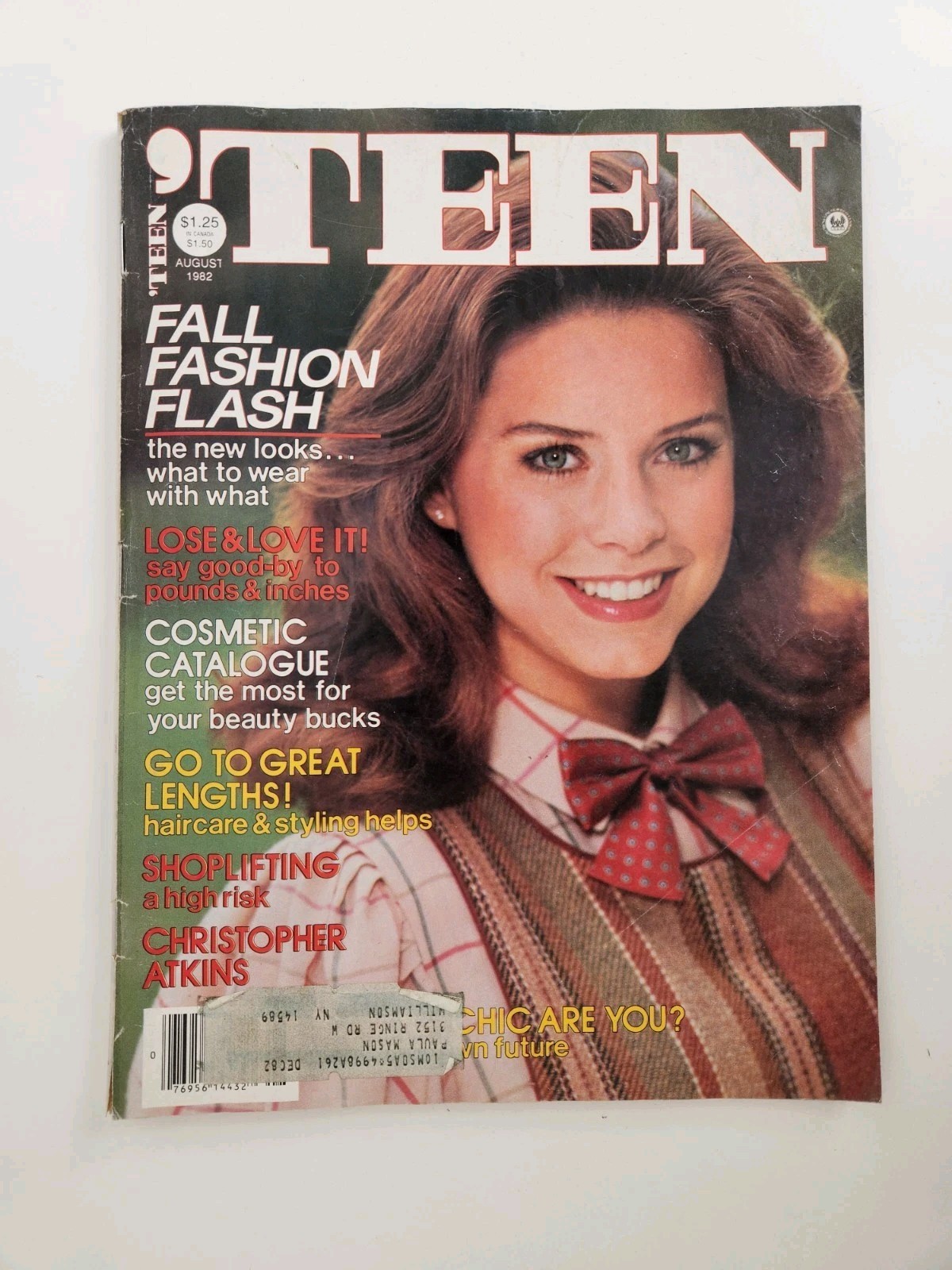 TEEN Magazine Aug 1982 Vtg 80s Fall Fashion Beauty Kmart Print Ads Shoplifting