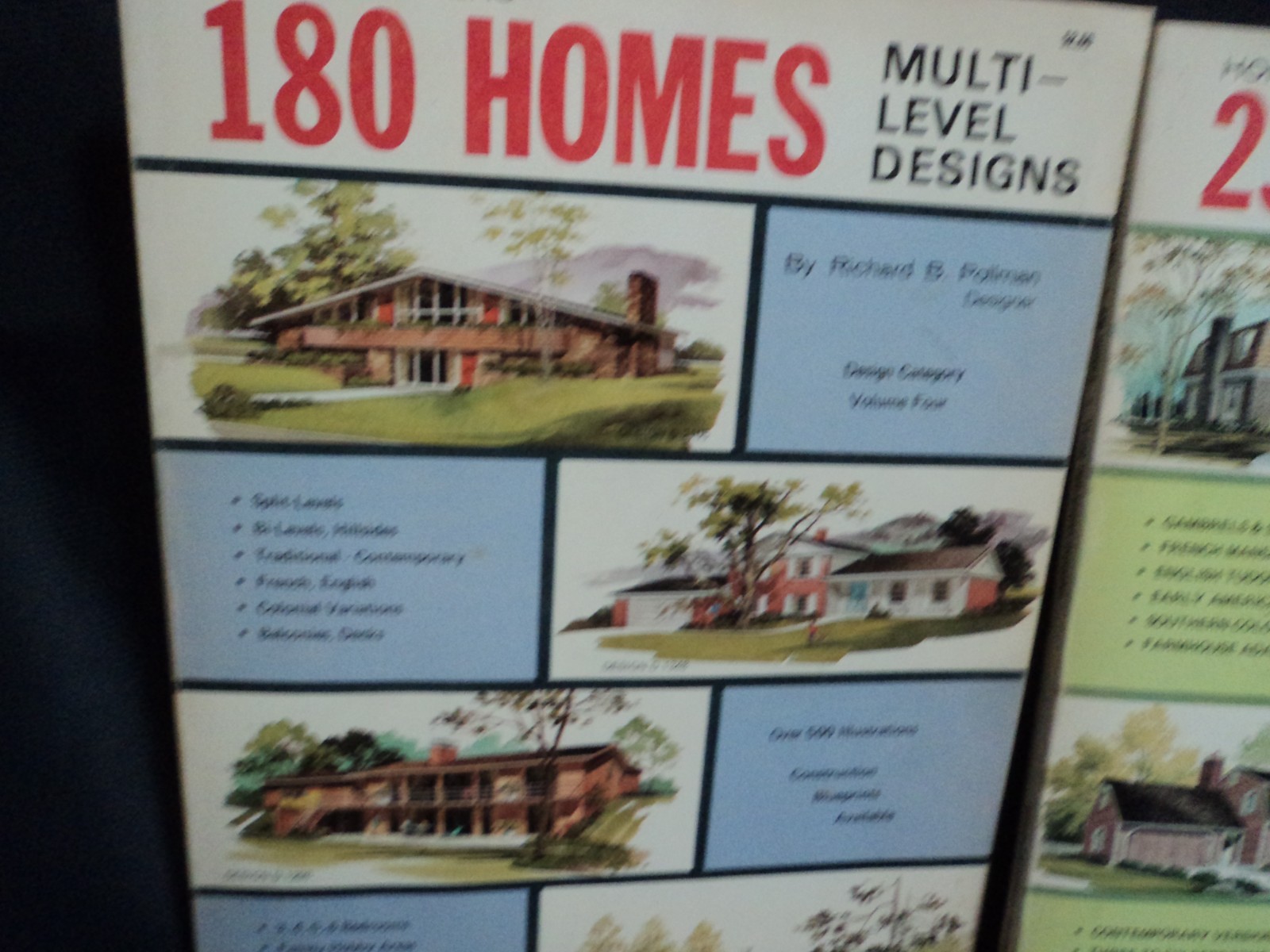 Two 1977 Issues of Home Planners Magazines- 180 Multi-Level Designs &
