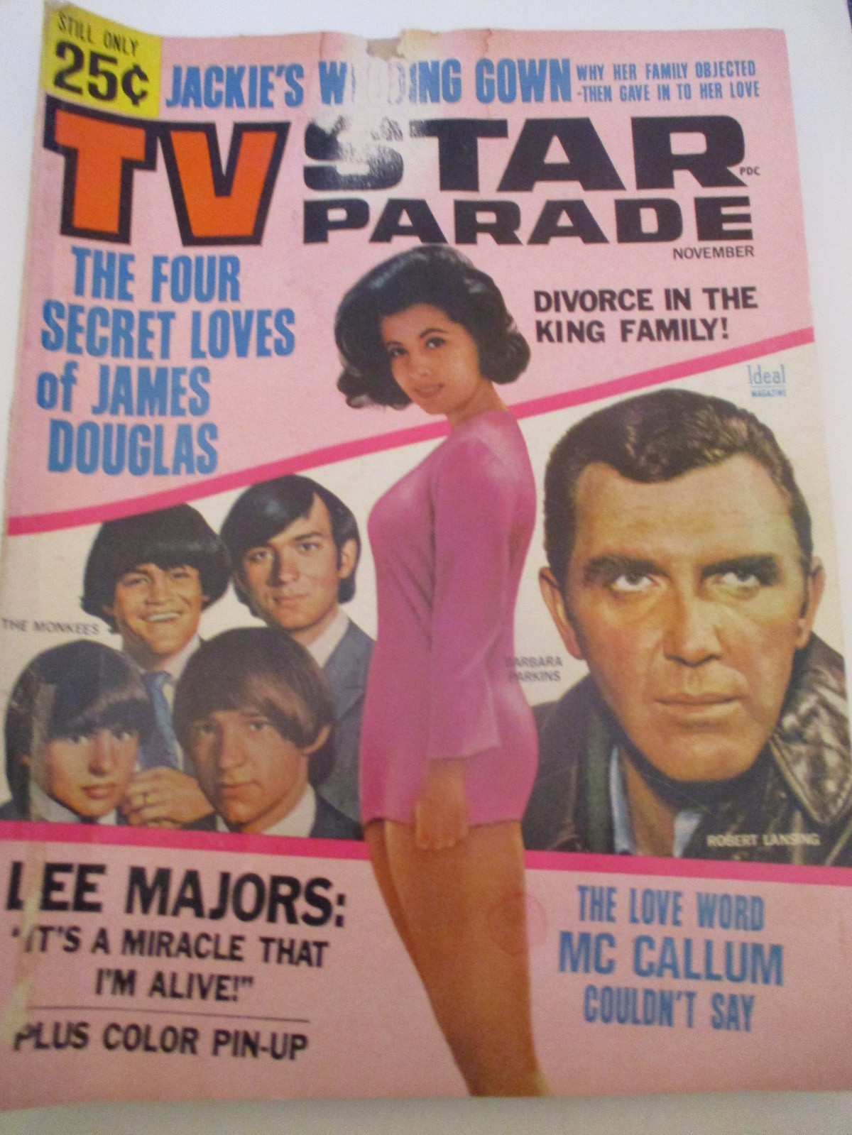 Barbara Parkins, The Monkees, Lee Majors – TV Star Parade Magazine 1966