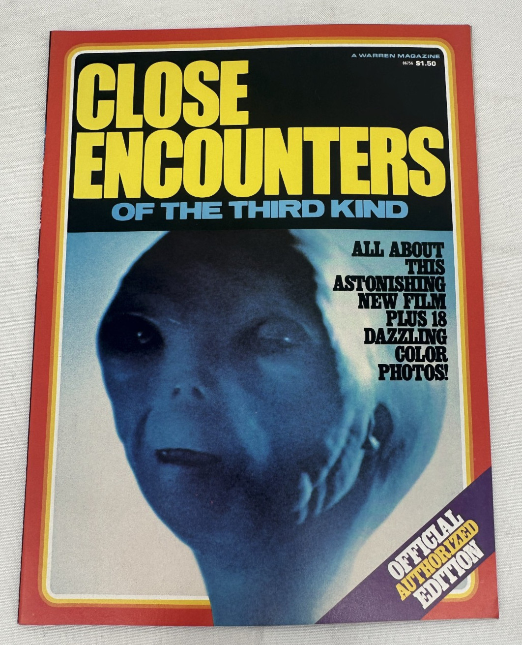Close Encounters of The Third Kind ’78 Magazine Warren Publishing 1977 w/ Poster