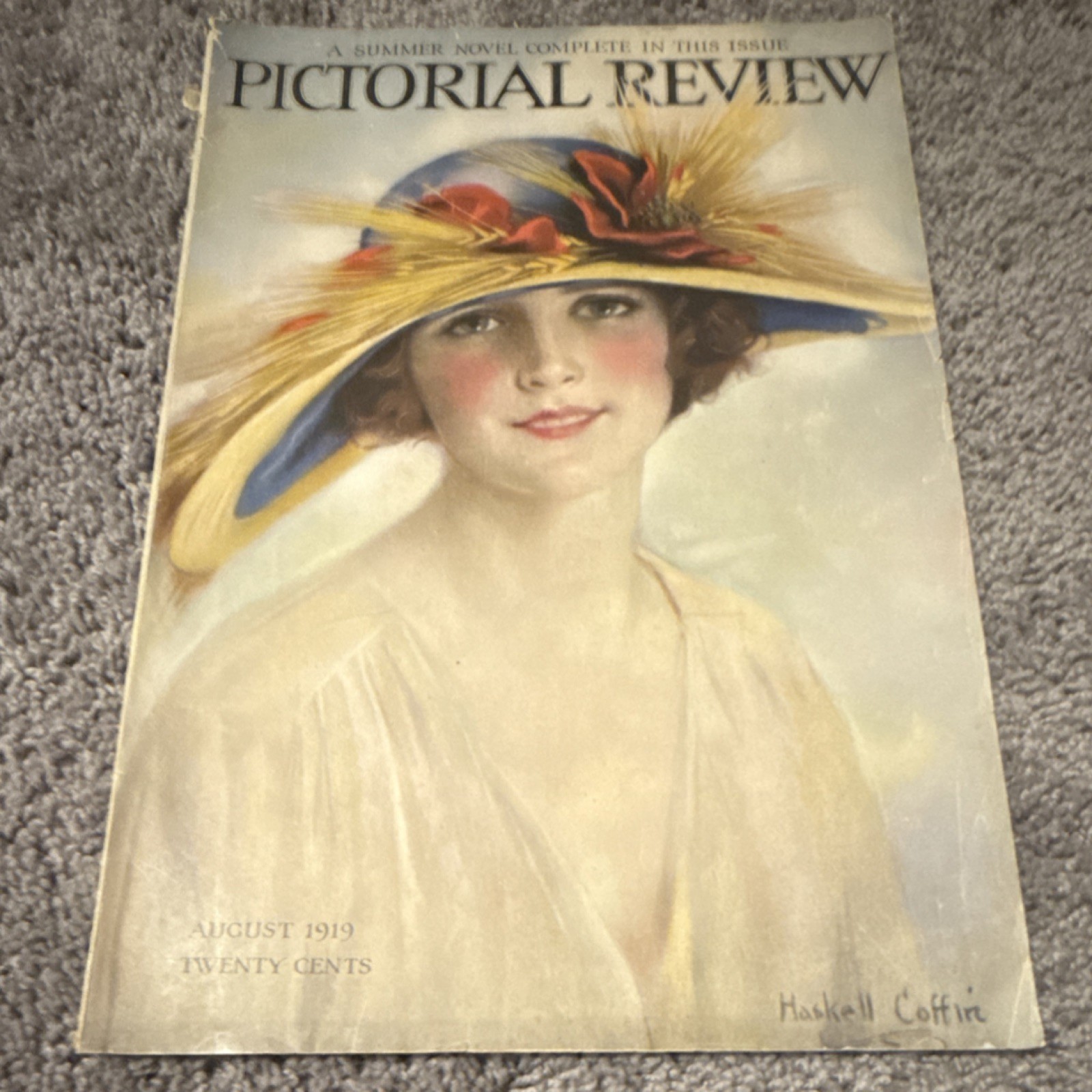 Pictorial Review August 1919 Illustrated Fashion Women Magazine Haskell Coffin