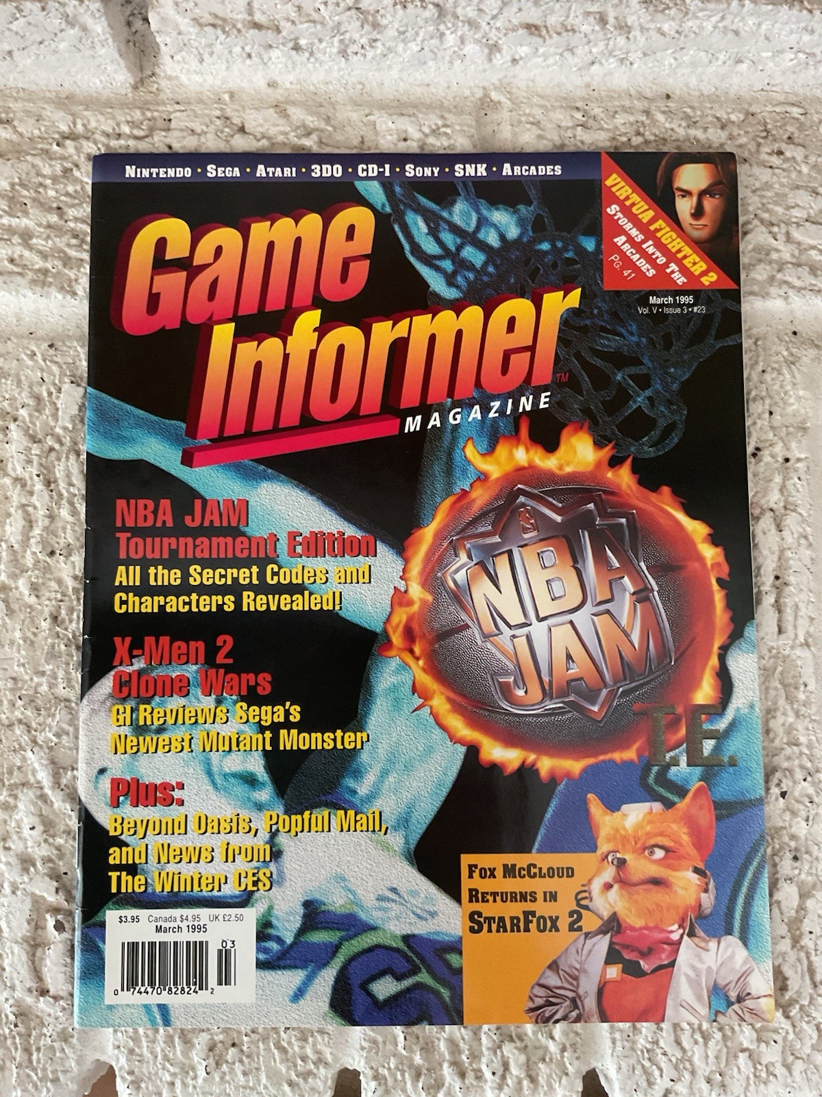 Vtg Video Game Informer Magazine March 1995 Vol 5 Issue 3 NBA Jam Strategy Guide