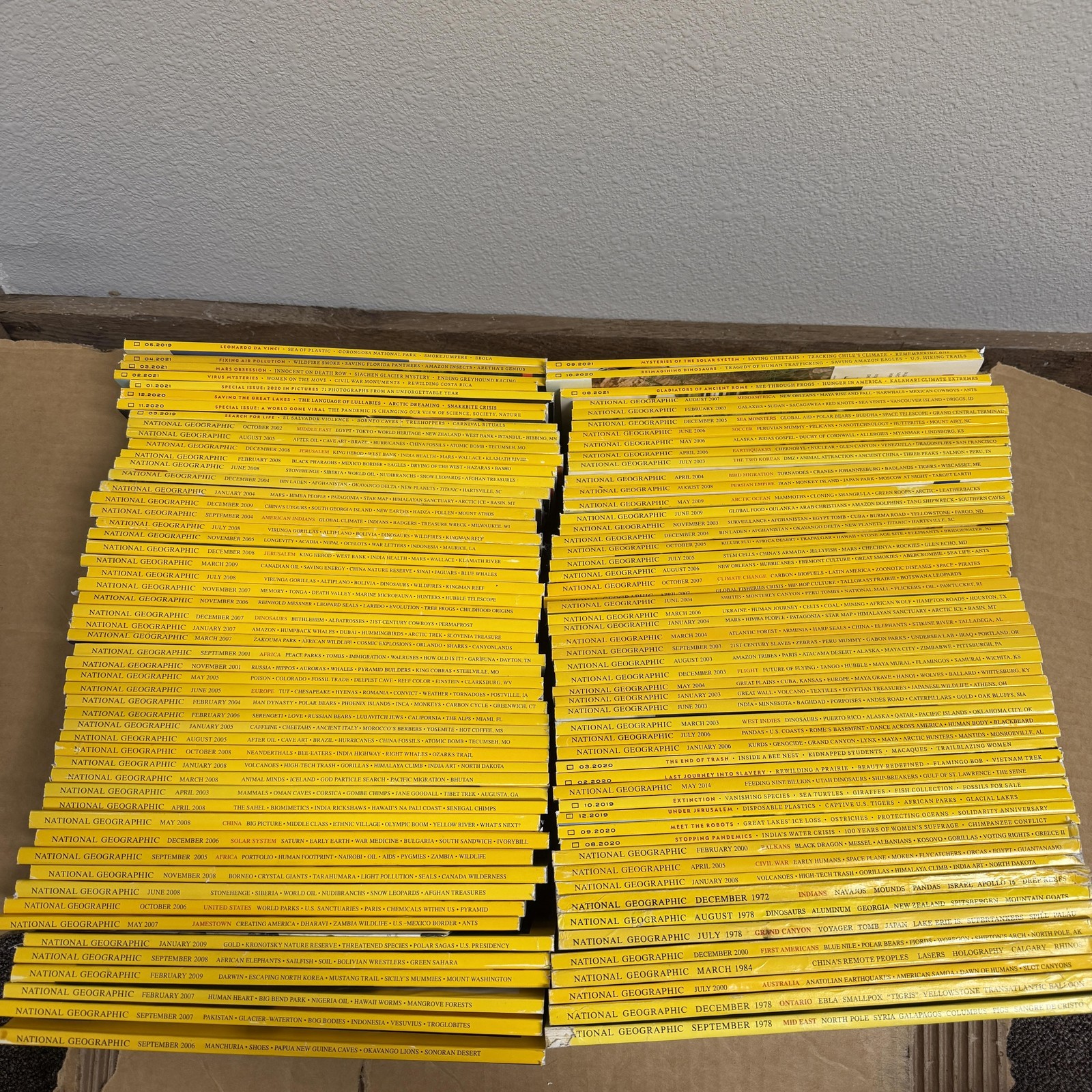 National Geographic Yellow Magazine Lot 1972-2021 Science Nature Travel USA