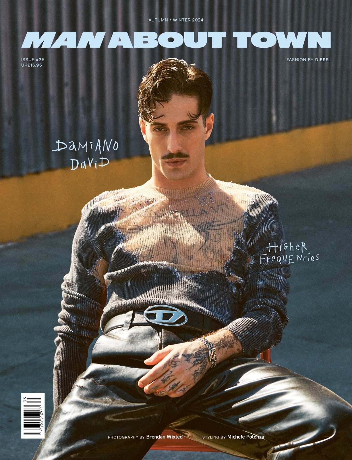 DAMIANO DAVID Man ABOUT TOWN Magazine Fall Winter 2024 NEW