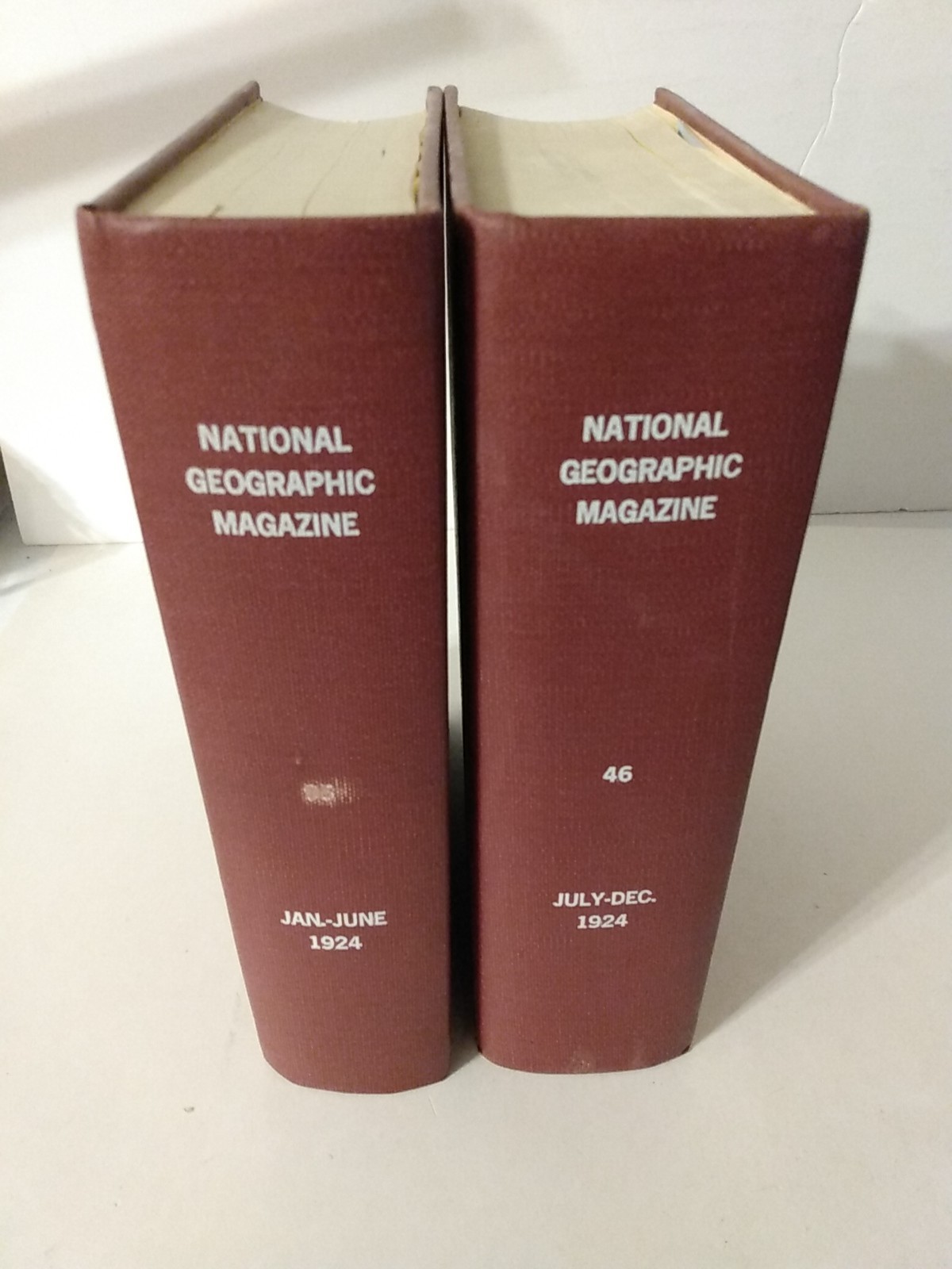 1924 National Geographic Collection Full Year Bound Ex-library