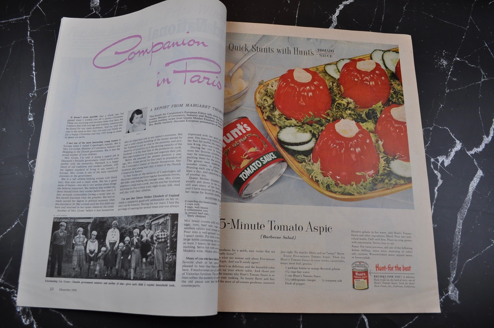 Vintage Woman’s Home Companion Magazine December 1954
