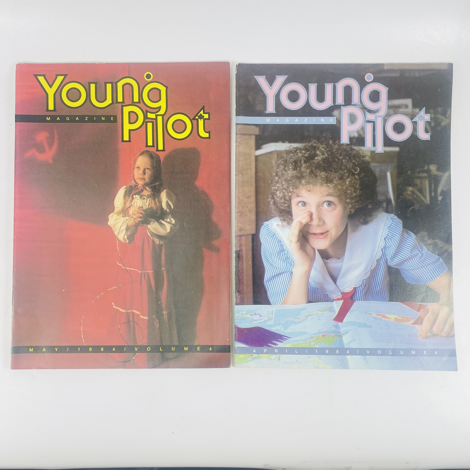 Vintage Young Pilot Magazine April & May 1984 Volume 4 Lot of 2 Christian Youth