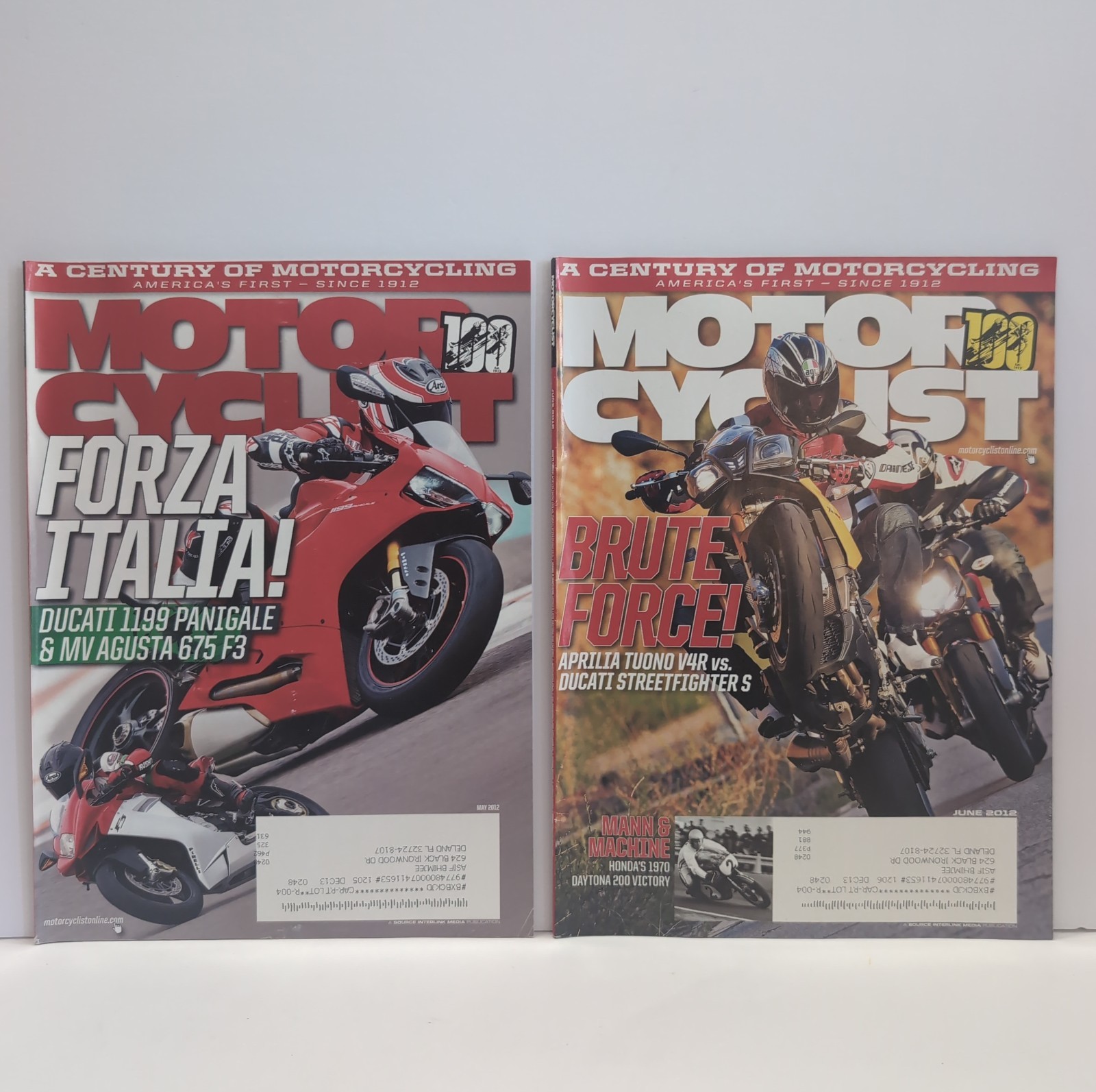 Motor Cyclist Magazine 2012 Complete Set 12 Issues Great Condition Motorcyclist