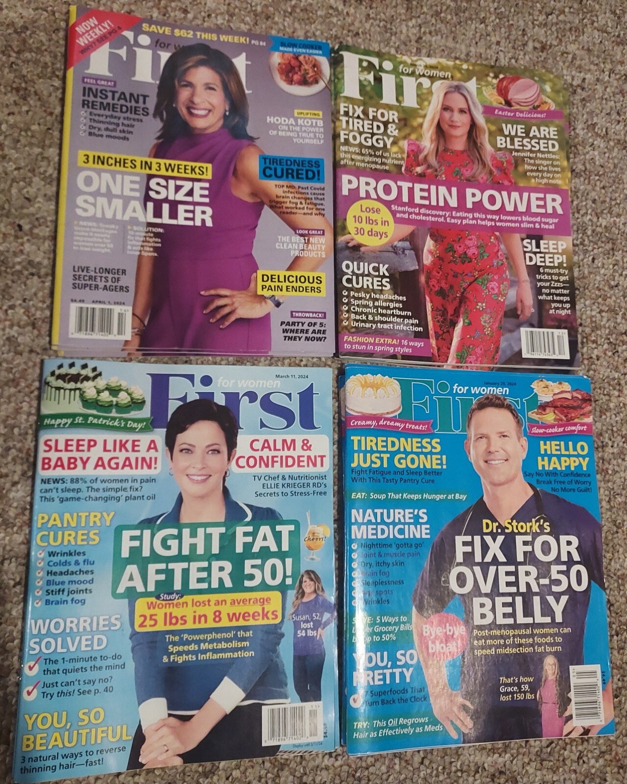 First For Women Lot of 4 Magazines Brand NEW , ** Free Shipping **