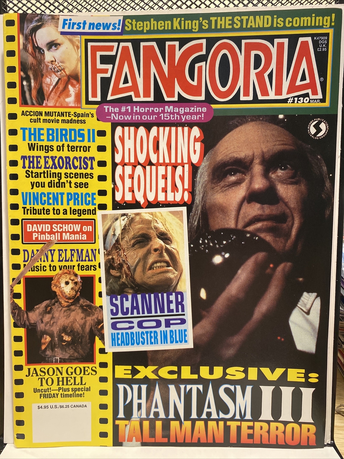 FANGORIA #130 3/94 Friday the 13th PHANTASM Exorcist DANNY ELFMAN Vincent Price