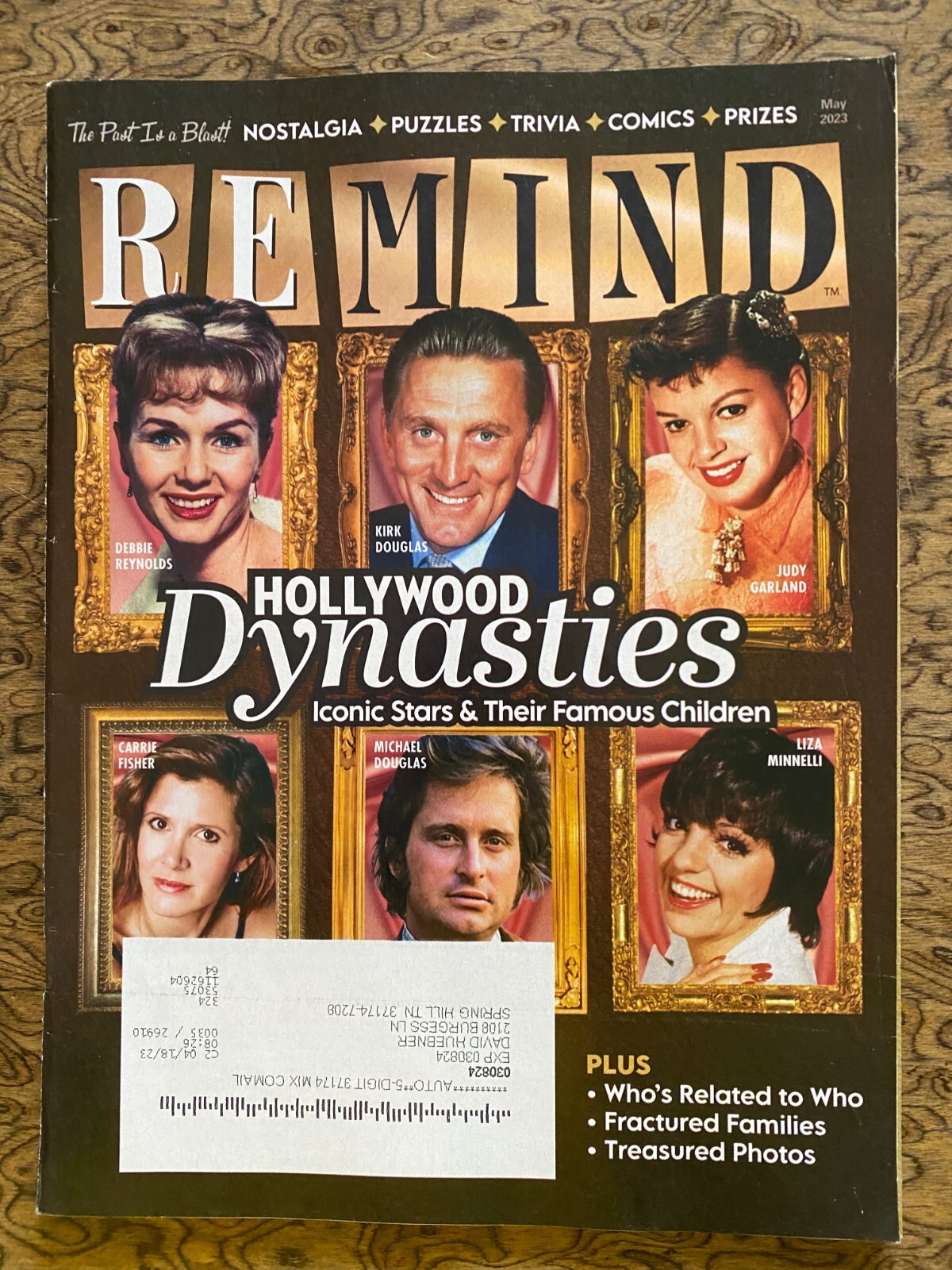 Remind Magazine May 2023 Hollywood Dynasties Time Capsule 1973 NOSTALGIA
