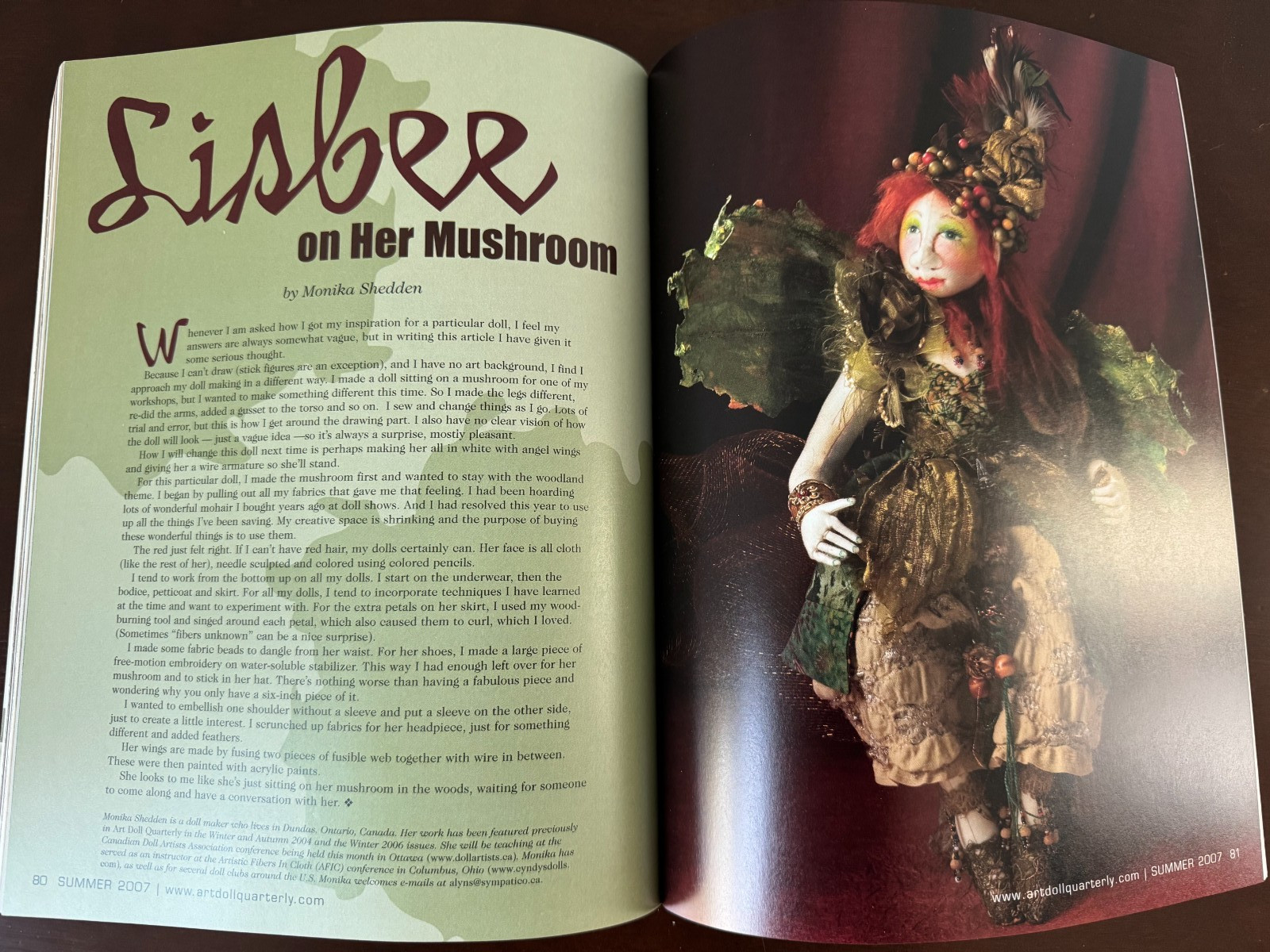 ART DOLL QUARTERLY MAGAZINE Vol. 5,6,9 2007, 2008, 2011