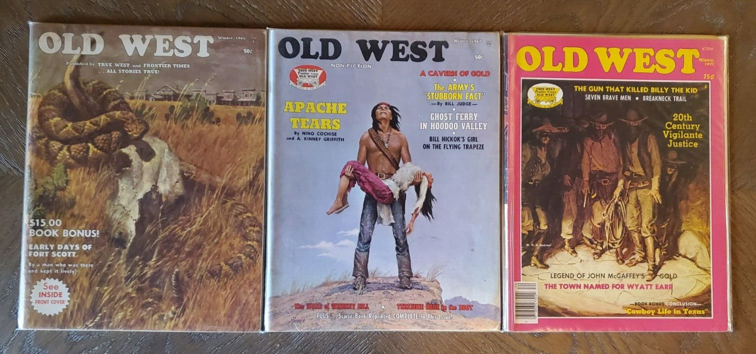 Old West Magazine Vintage Winter 1965, 1967 & 1977 Lot of 3 (S-3)