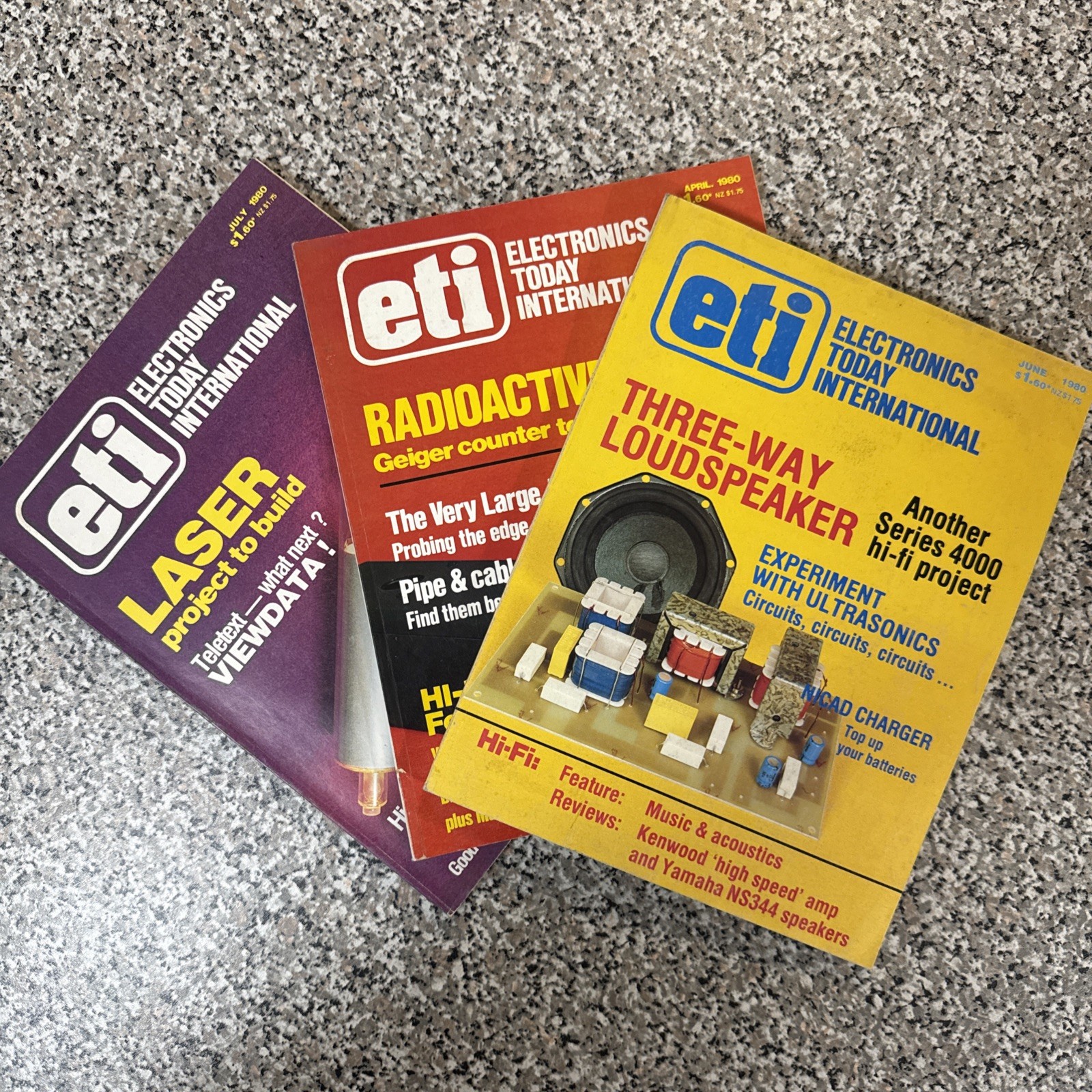 Electronics Today International 1980 Magazine Bundle – 3 x Monthly Issues