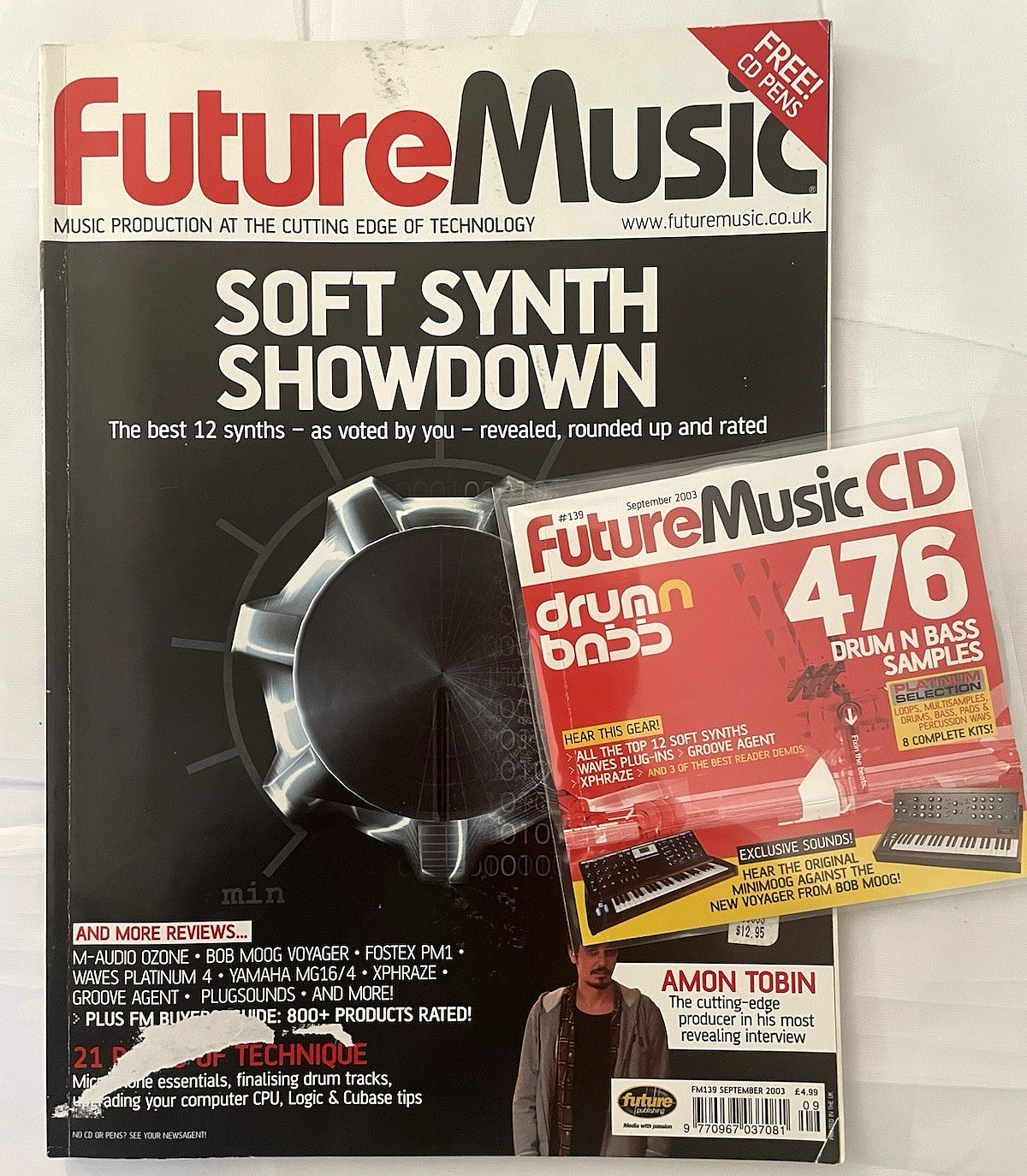 Future Music Magazine #139 Sept. 2003 with CD Samples Plug-ins Computer VTG