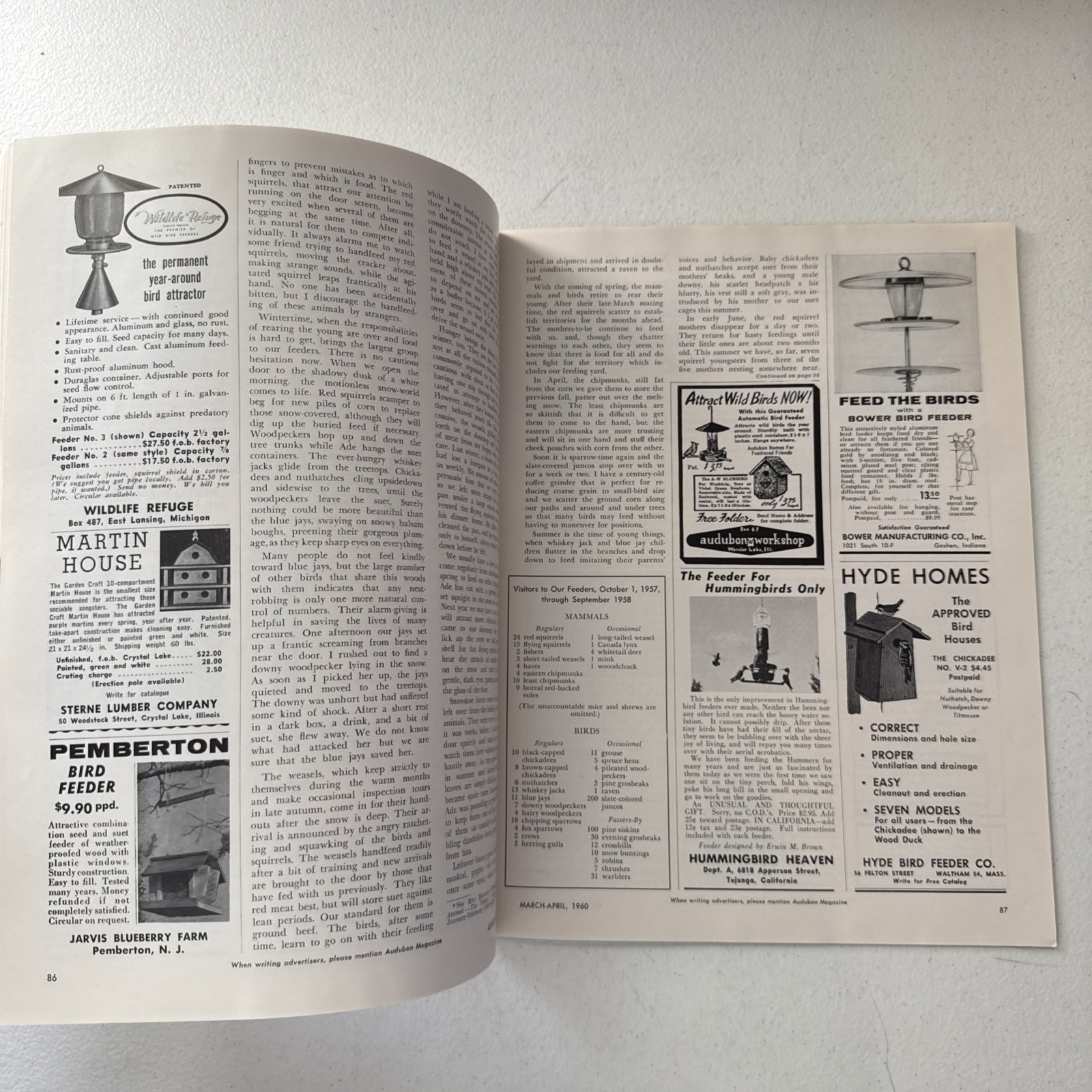Audubon Magazine March-April 1960 Volume 62 No. 2