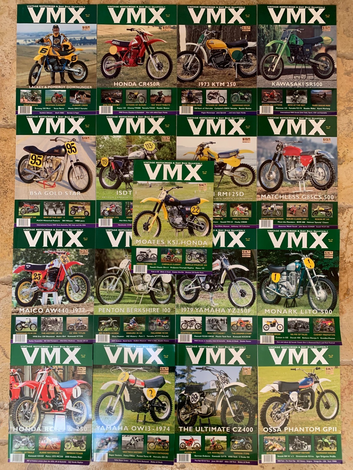 17 Issue Lot of VMX Magazine Vintage Motocross AHRMA #23 Thru #39 2004 to 2009