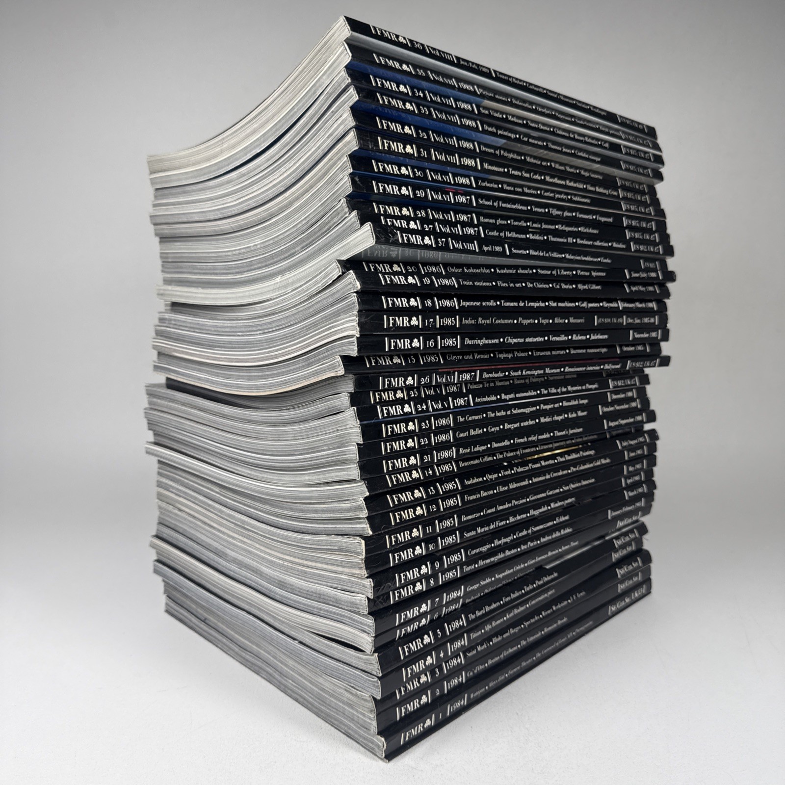 FMR Magazine HUGE LOT OF 38 Issues 0-37 1984-1989 Complete Set Most Beautiful