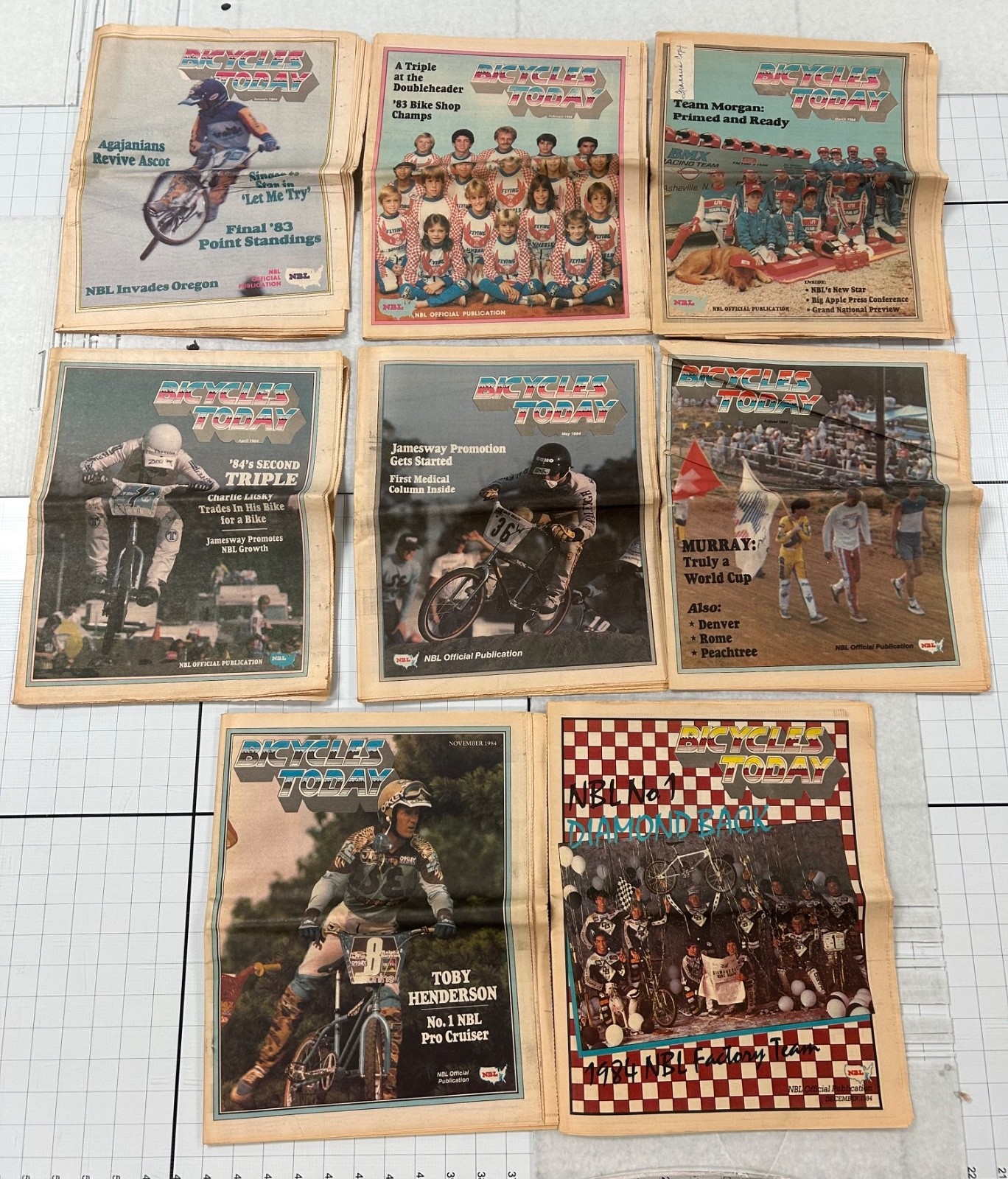 Old School BMX NBL Bicycles Today Newspapers 1984