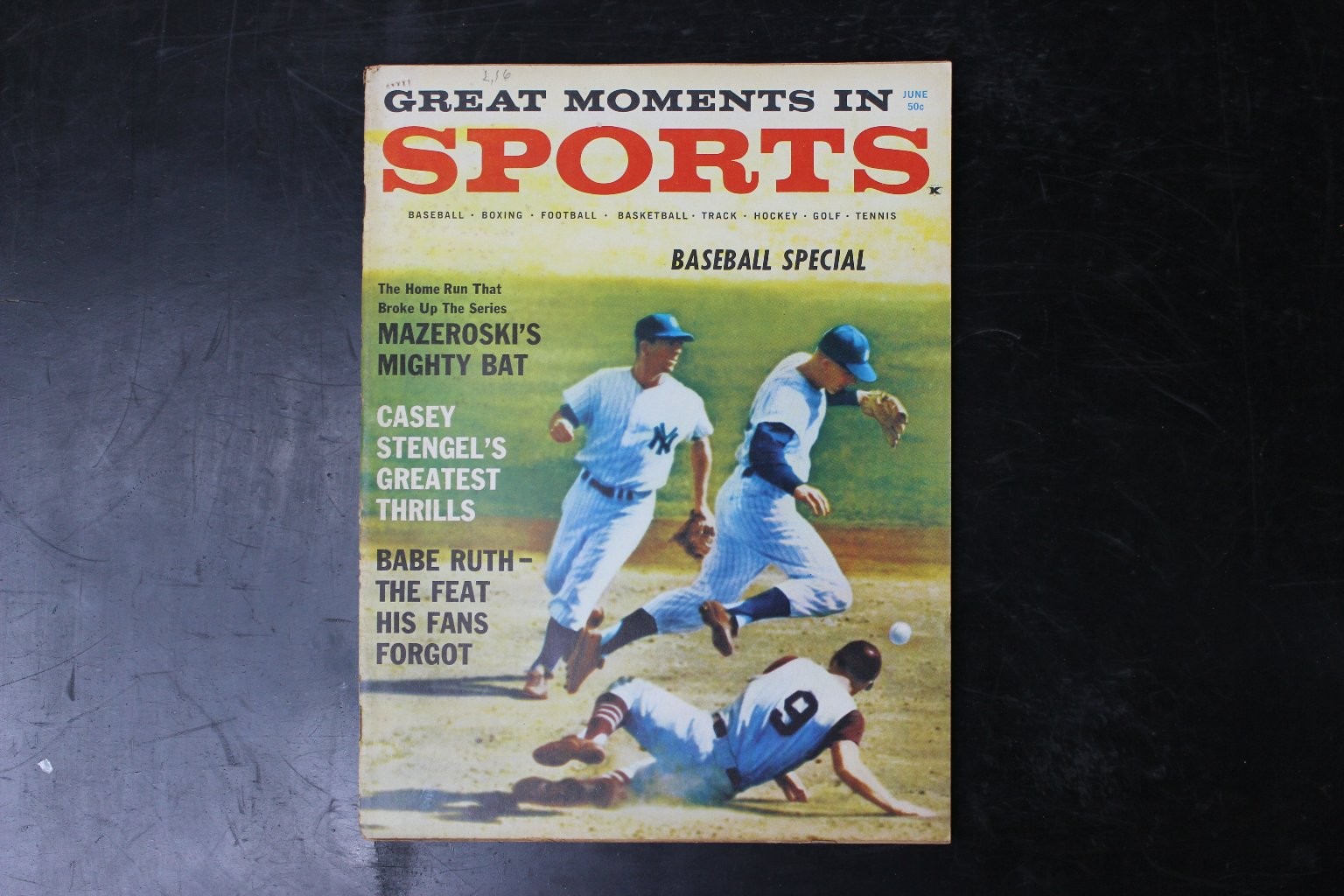 GREAT MOMENTS IN SPORTS Magazine JUNE 1961 Baseball Mazeroski Stengel Ruth