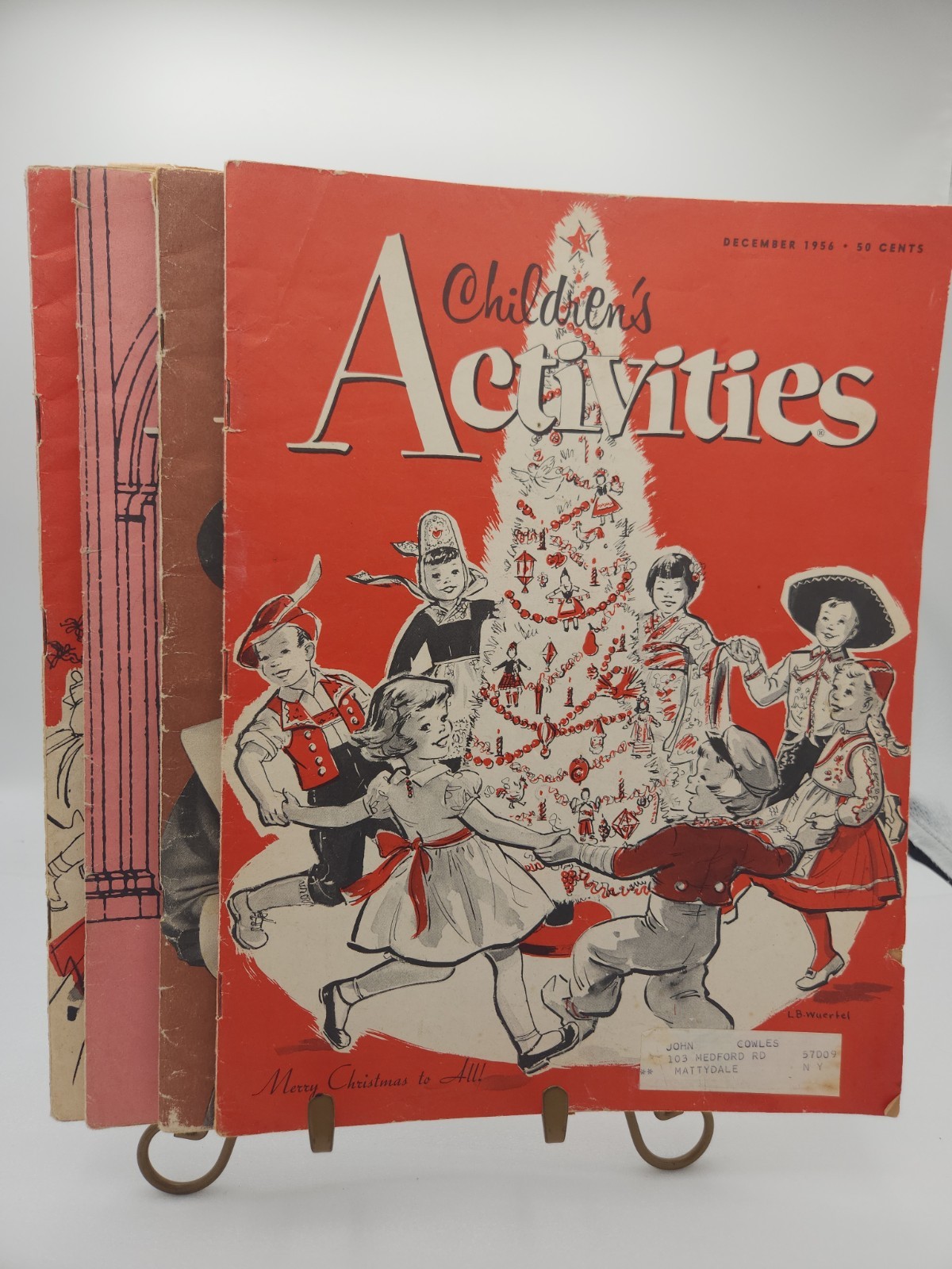VINTAGE CHILDREN’S ACTIVITIES MAGAZINES FROM 1953-1956, LOT OF 4