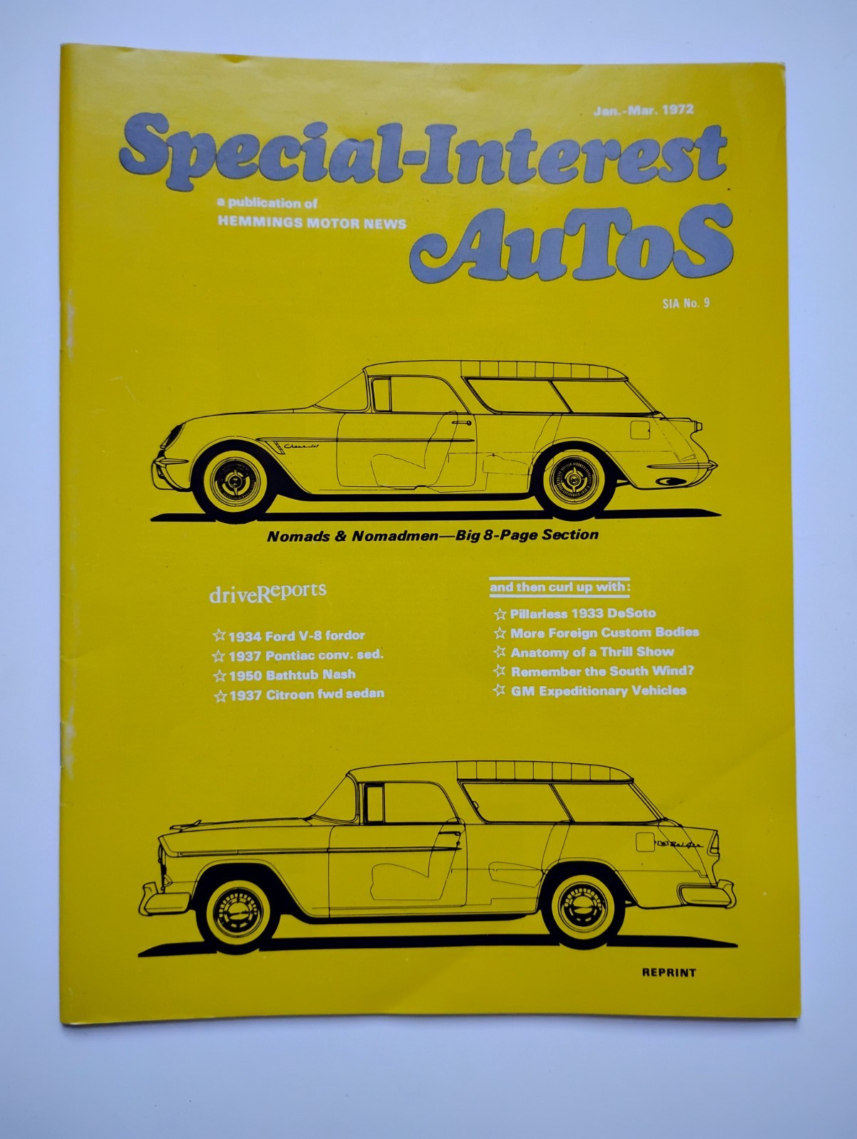Special Interest Auto Magazine January March 1972 Reprint
