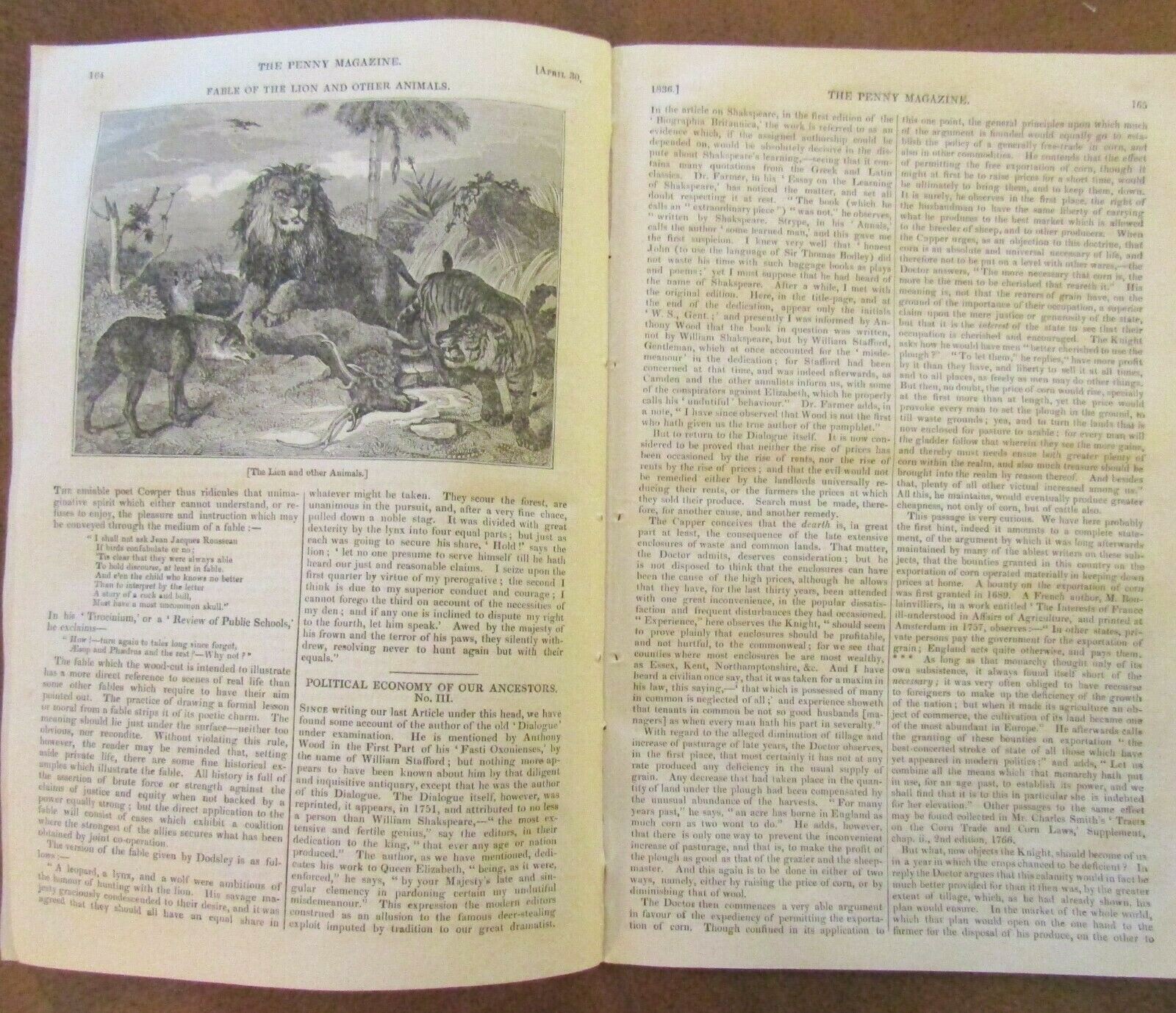 2 THE PENNY MAGAZINES 1836 No. 259 & No. 261 PETRA Barcelona MISSIONARIES