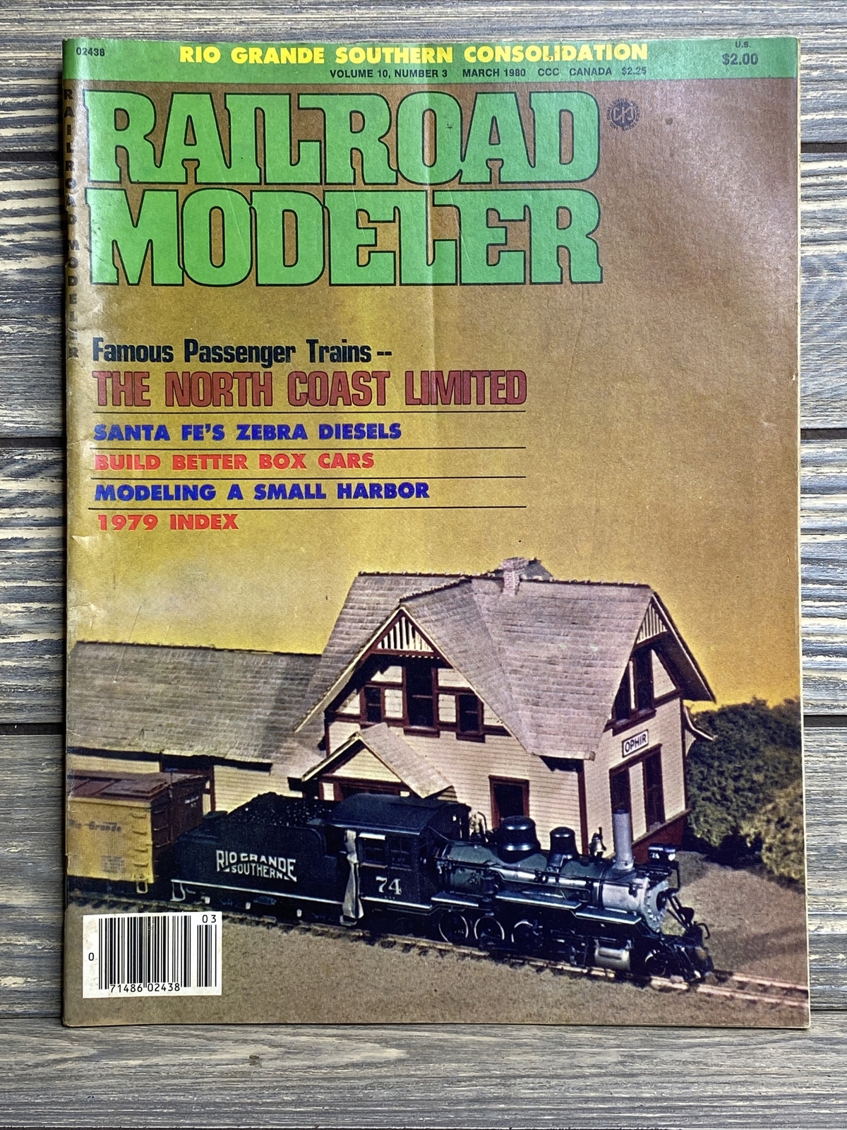 Vintage Magazine Railroad Modeler March 1980 North Coast Limited Train Station