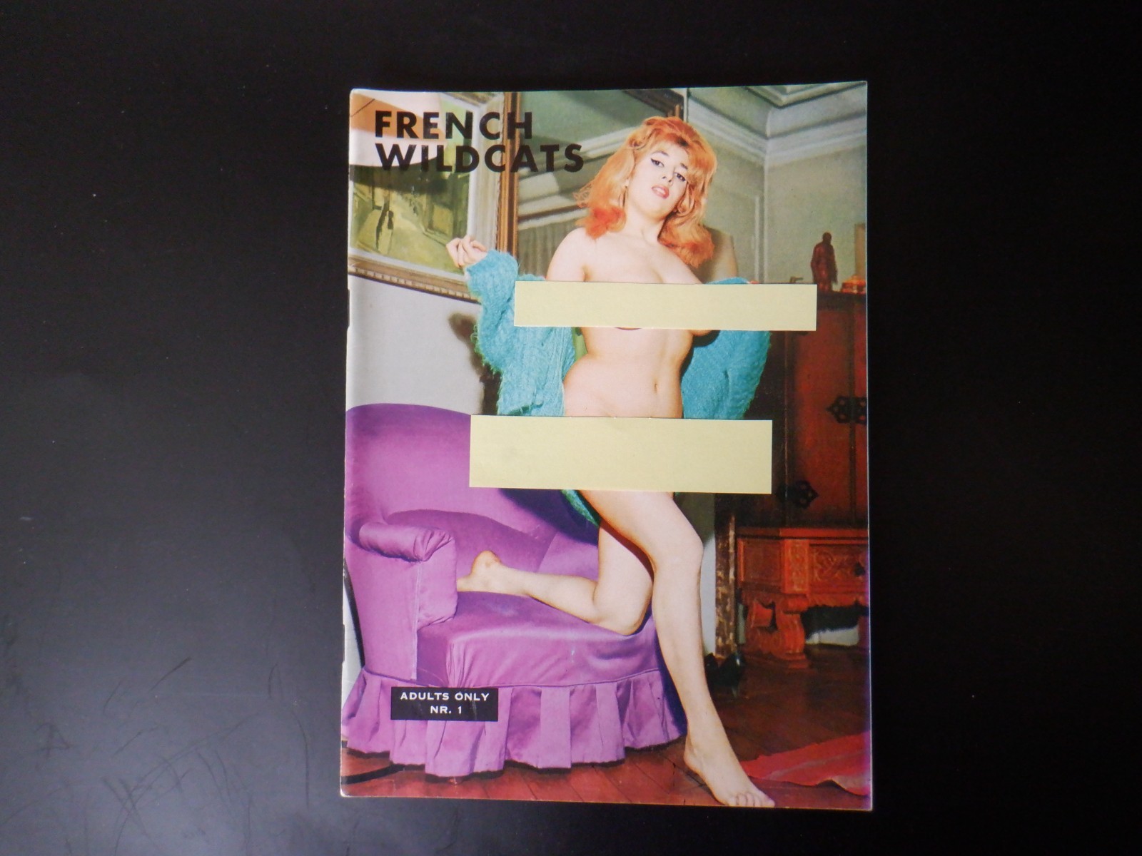 French Wildcats Adults Only No.1 Vintage Danish Printed Digest Magazine c.1960s