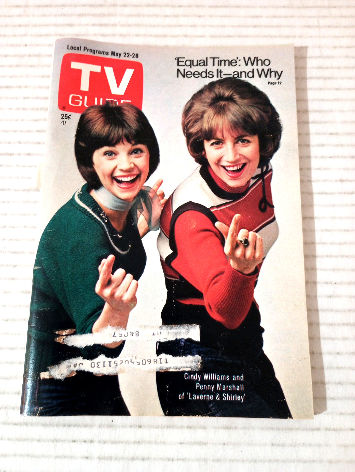 TV Guide SLC Utah May 22 1976 Cindy Williams Penny Marshall Jeanne Cooper