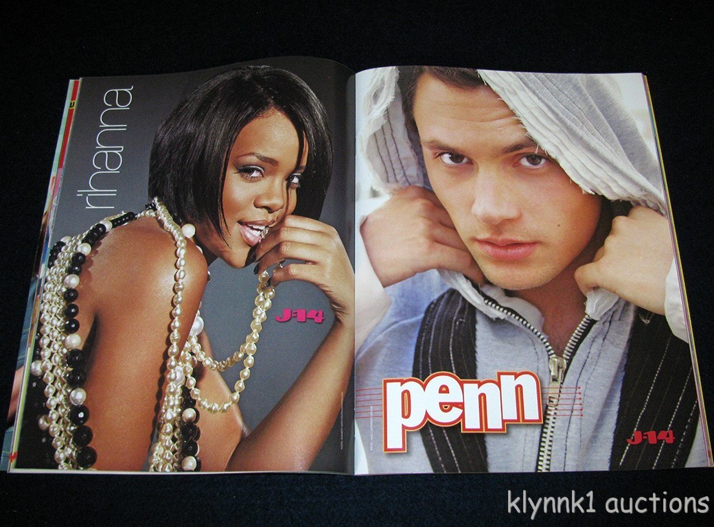 J-14 Magazine March 2008 Joe Nick Jonas Cody Linley Rihanna Chris Brown Penn
