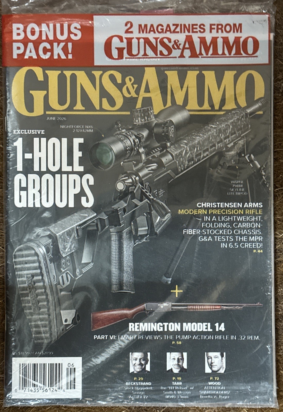 Guns & Ammo 2 Magazines June 2026 Rimfire Sealed Package