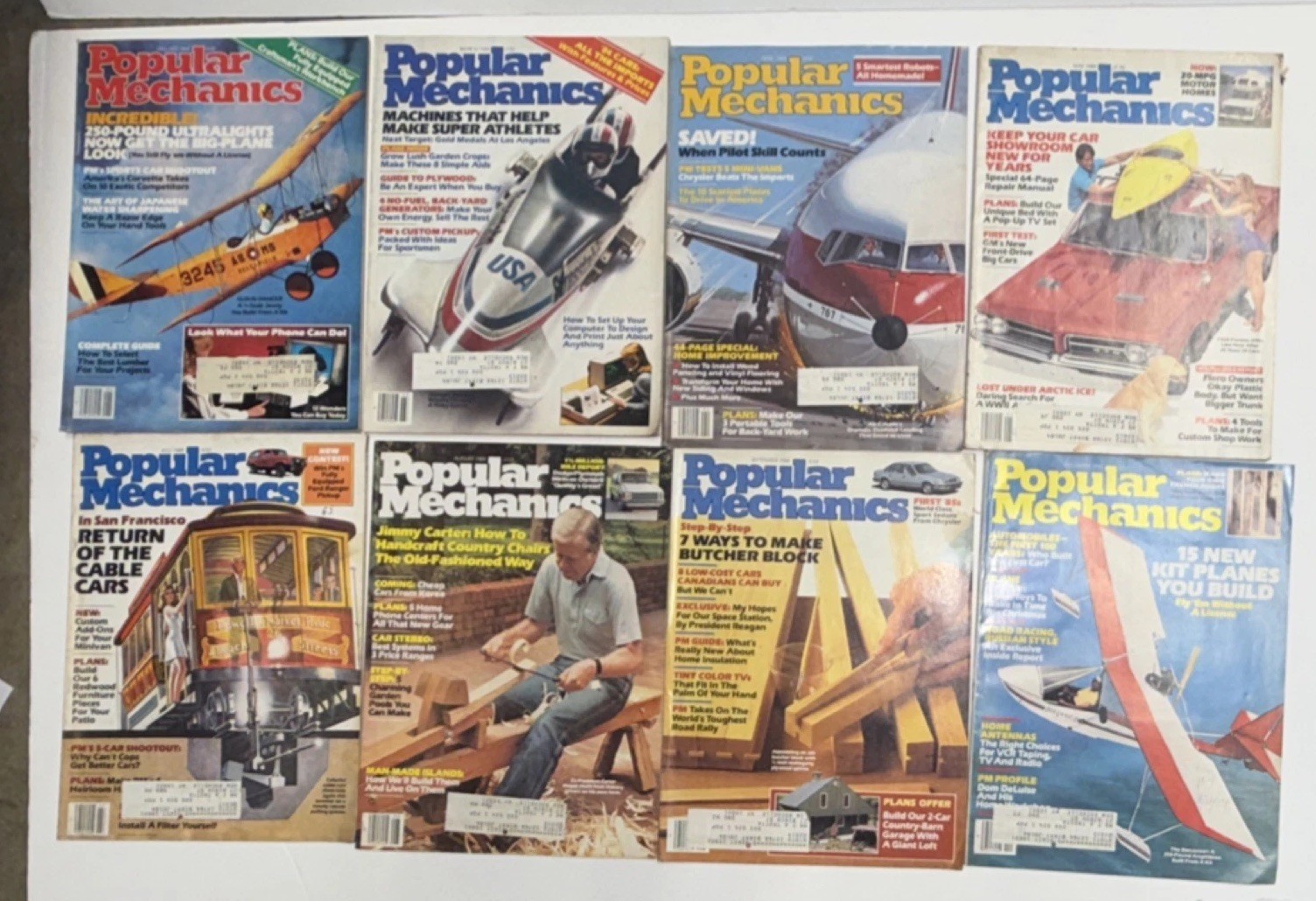 Popular Mechanics Magazine Lot Jan Mar Apr May Aug 1984 Illustrated English